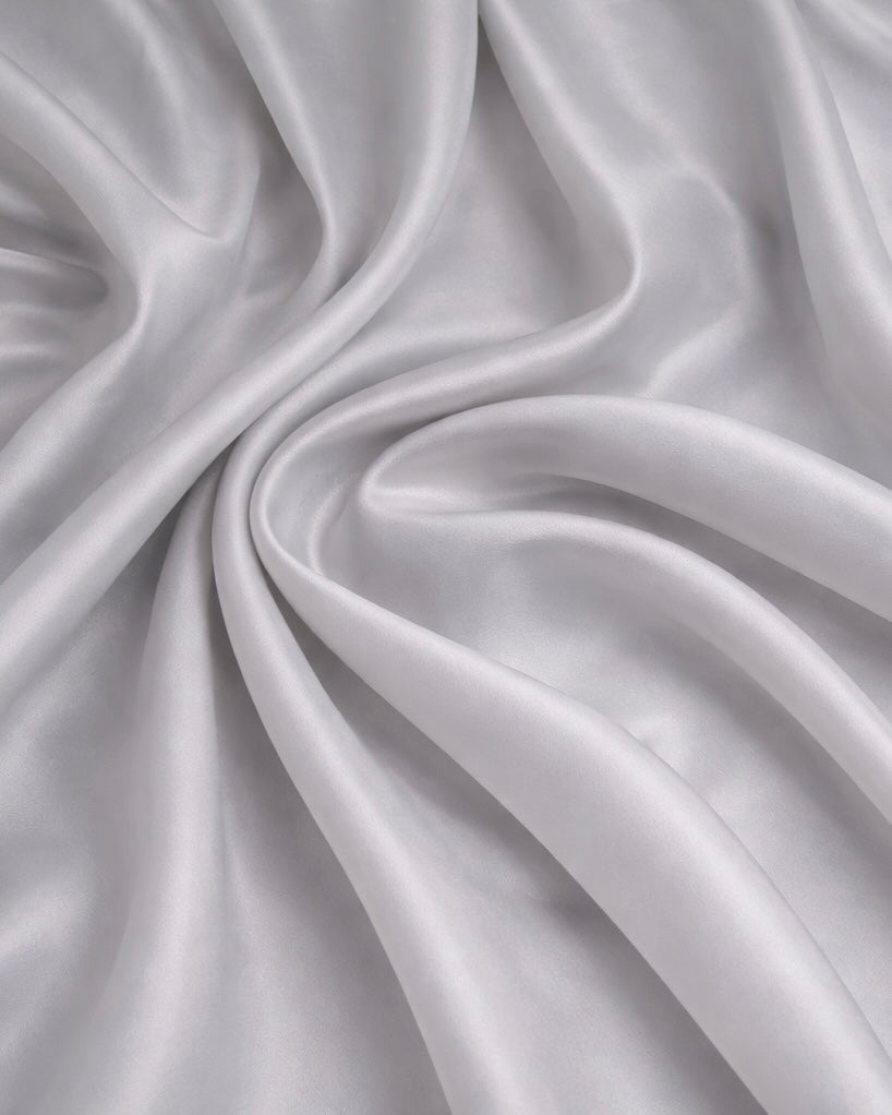 Premium Essential Silver Pongee Lining, Pongee Fabric by the Yard, Lightweight Lining Fabric, Dress Lining Fabric, Blazer Lining Fabric, Skirt Lining Fabric