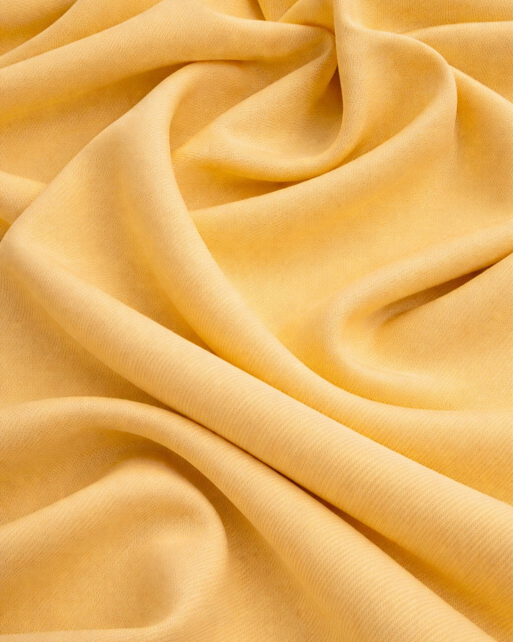 Banana Yellow Denim Look Stretch Twill