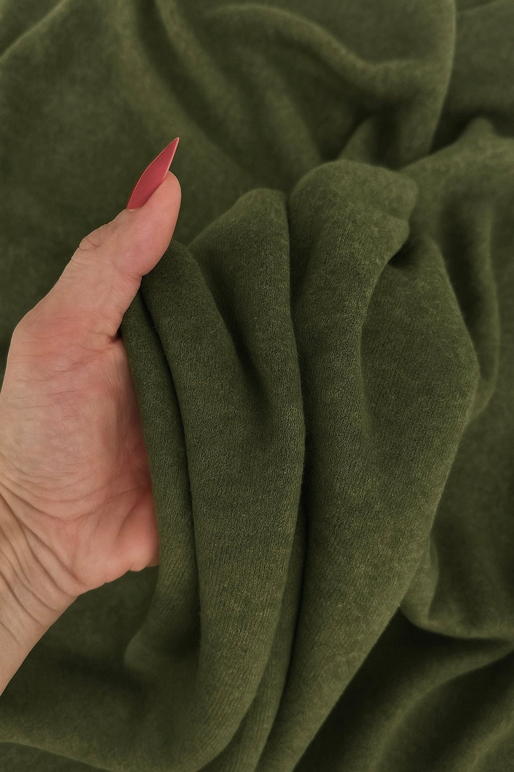 Olive Green Ultra Soft Faux Cashmere