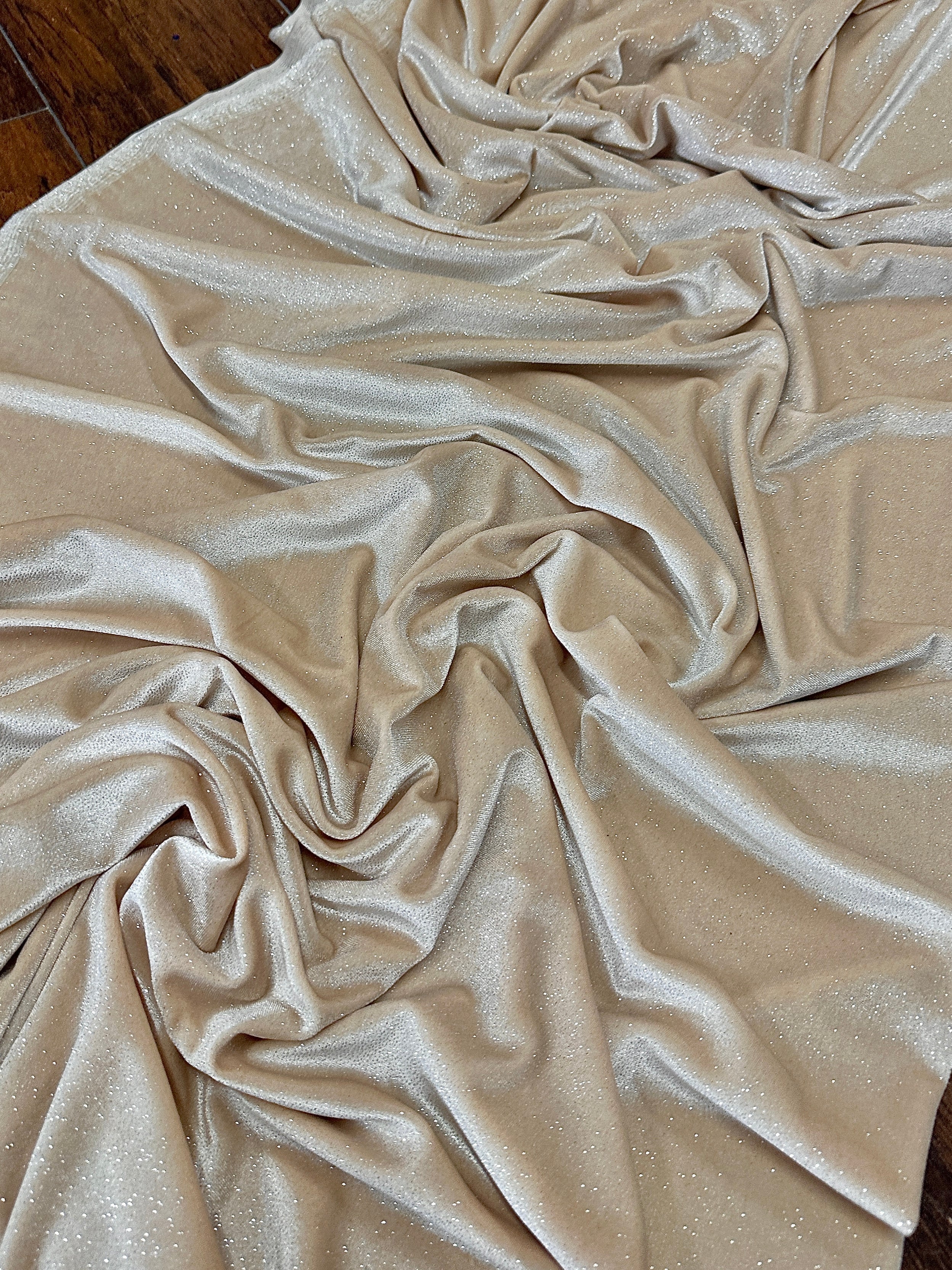 champagne glitter velvet, champagne velvet for bride, bridal velvet fabric, champagne color for woman, champagne color dress, velvet for gown, velvet for pajama, velvet for back drops, velvet for head band, velvet bundle, panne velvet, velvet fabric wholesale, discounted velvet fabric, buy velvet online, premium velvet, luxury velvet