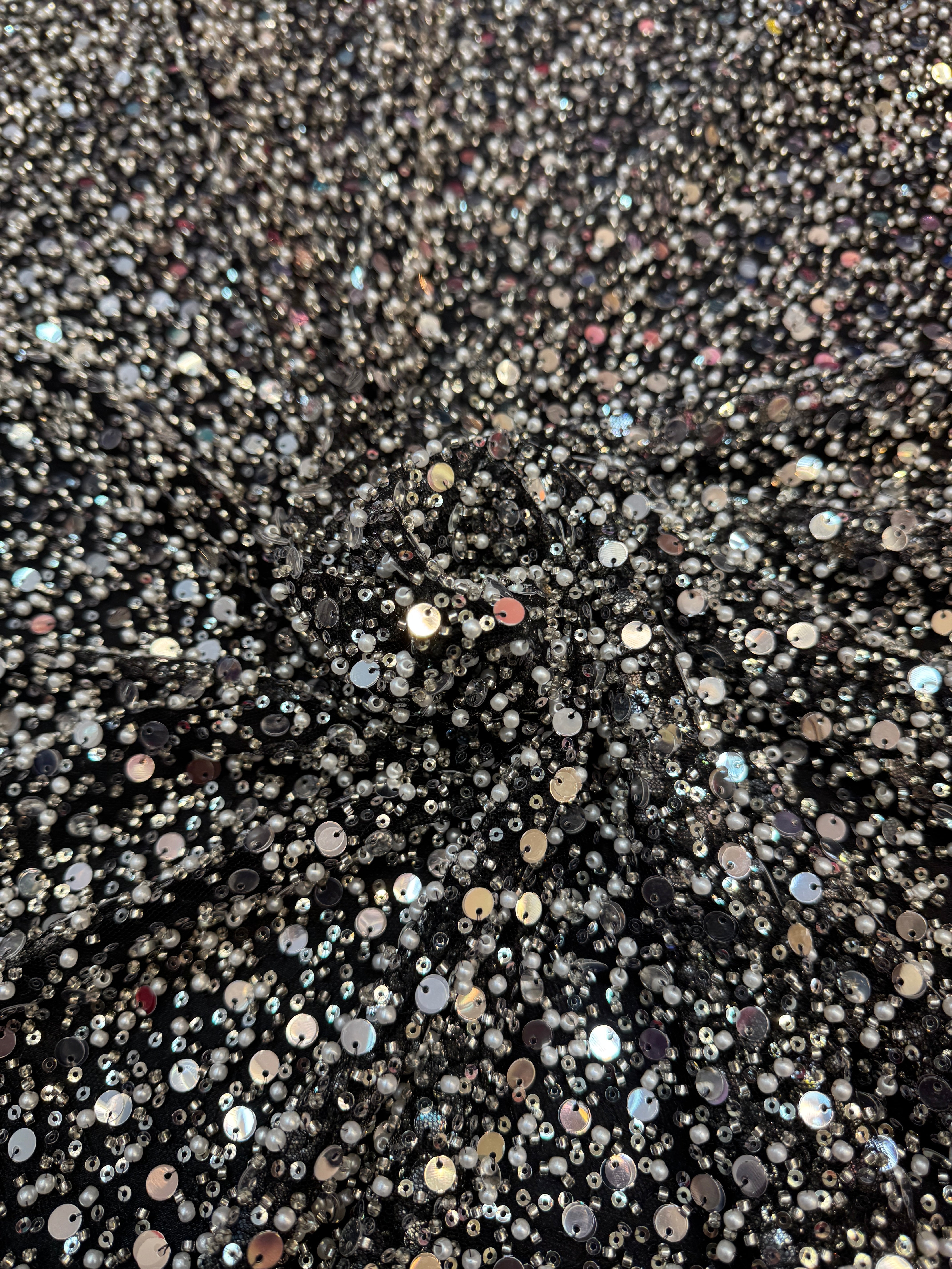 Silver Beaded Sequin Pearl Embroidered Mesh Lace, Pearl Embroidered Lace, Sequin Mesh Lace, Beaded Lace Mesh, Pearl Lace Fabric, Embroidered Mesh Lace, Embellished Lace Fabric