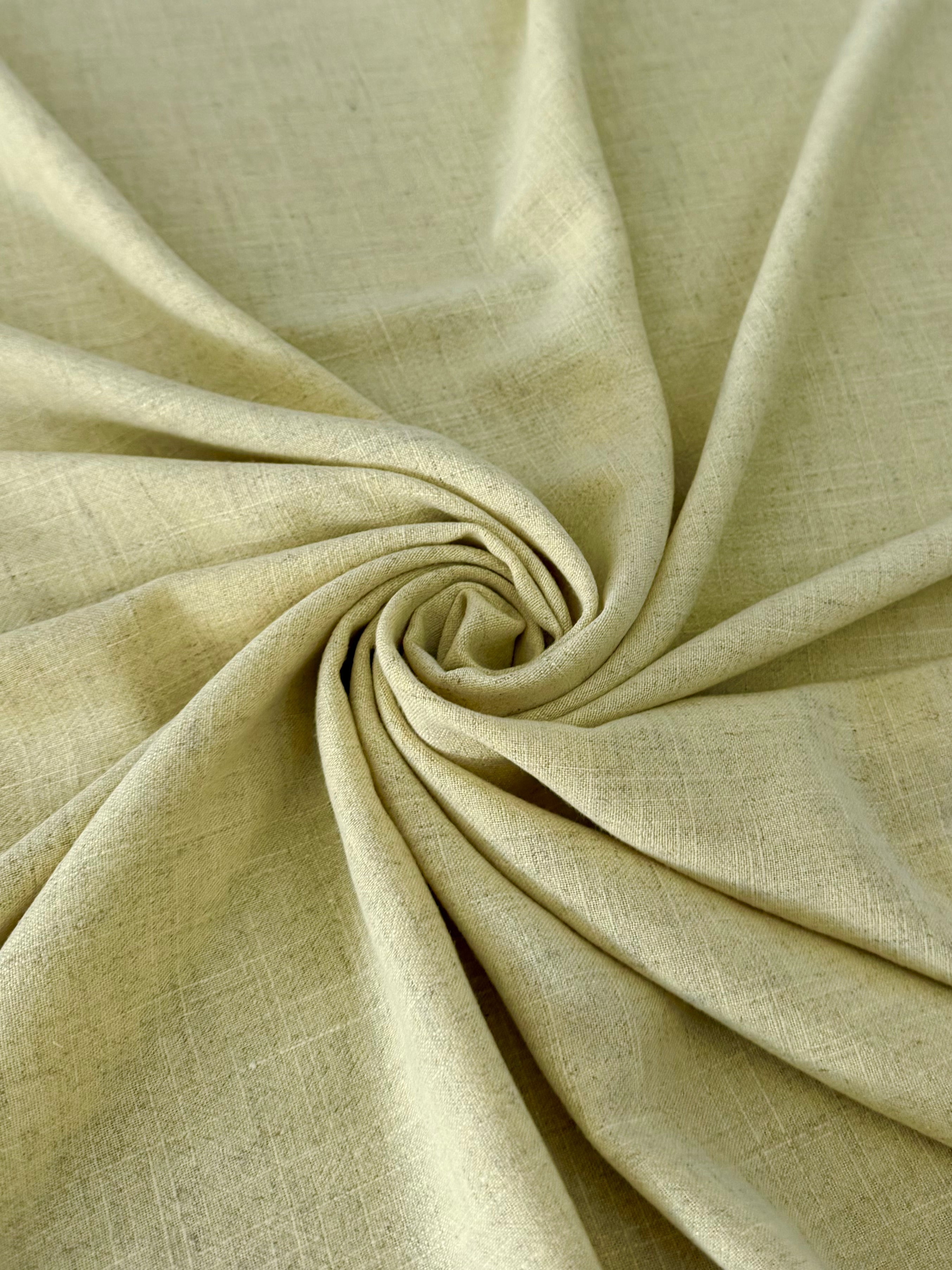 Lemon Washed Linen, Linen Blend Fabric, Rayon Linen Fabric, Soft Linen Fabric, Lightweight Linen Fabric, Breathable Linen Fabric, Washed Linen Blend, Linen Fabric by Yard