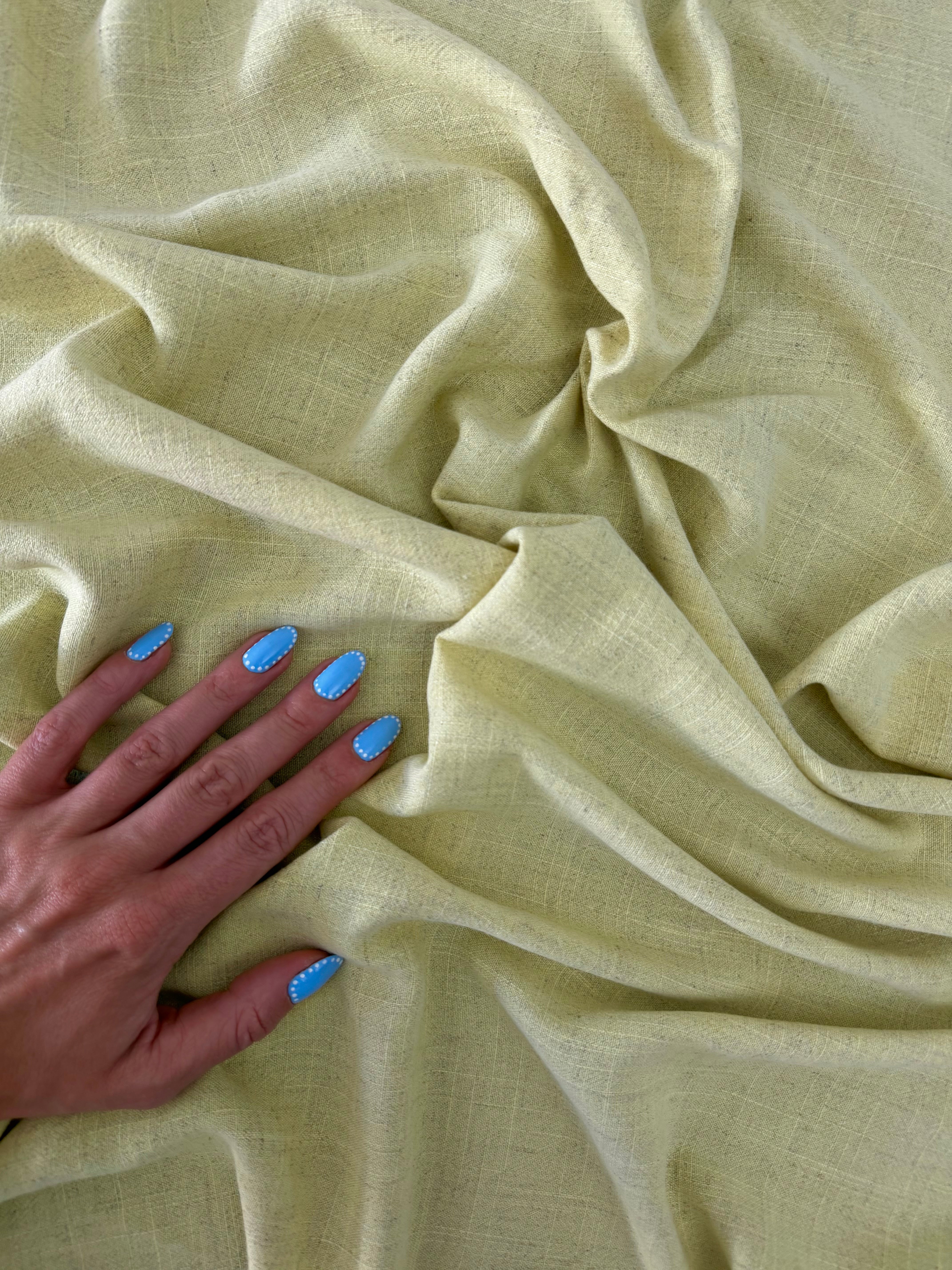 Lemon Washed Linen, Kiki Sewing Store, Kiki Luxury Fabric, Cheap Fabric Store, Kiki Textiles, Kiki Textile by the Yard, Kiki Textile USA