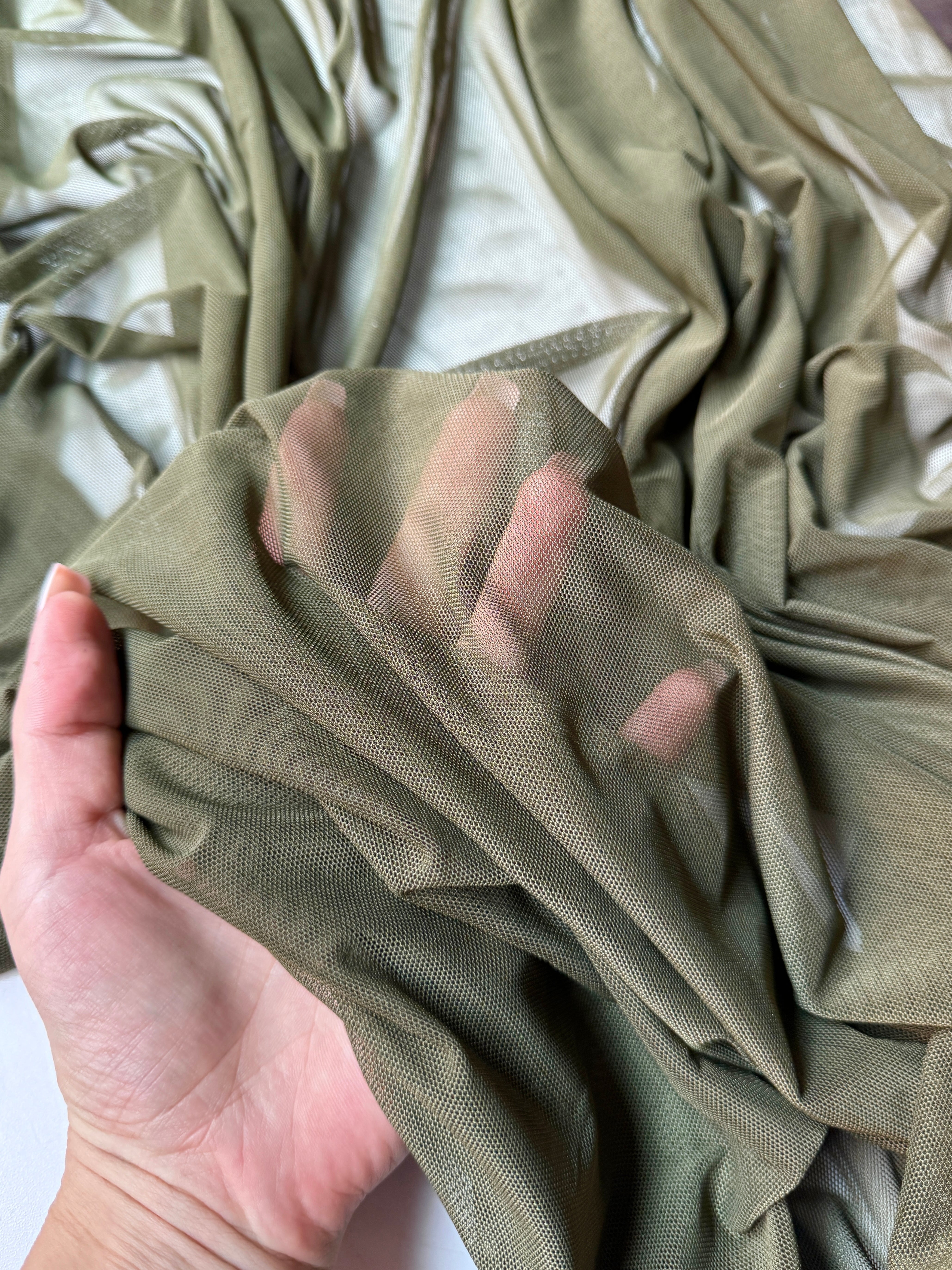 army green 4way stretch power mesh, green power mesh, light green power mesh, dark green power mesh