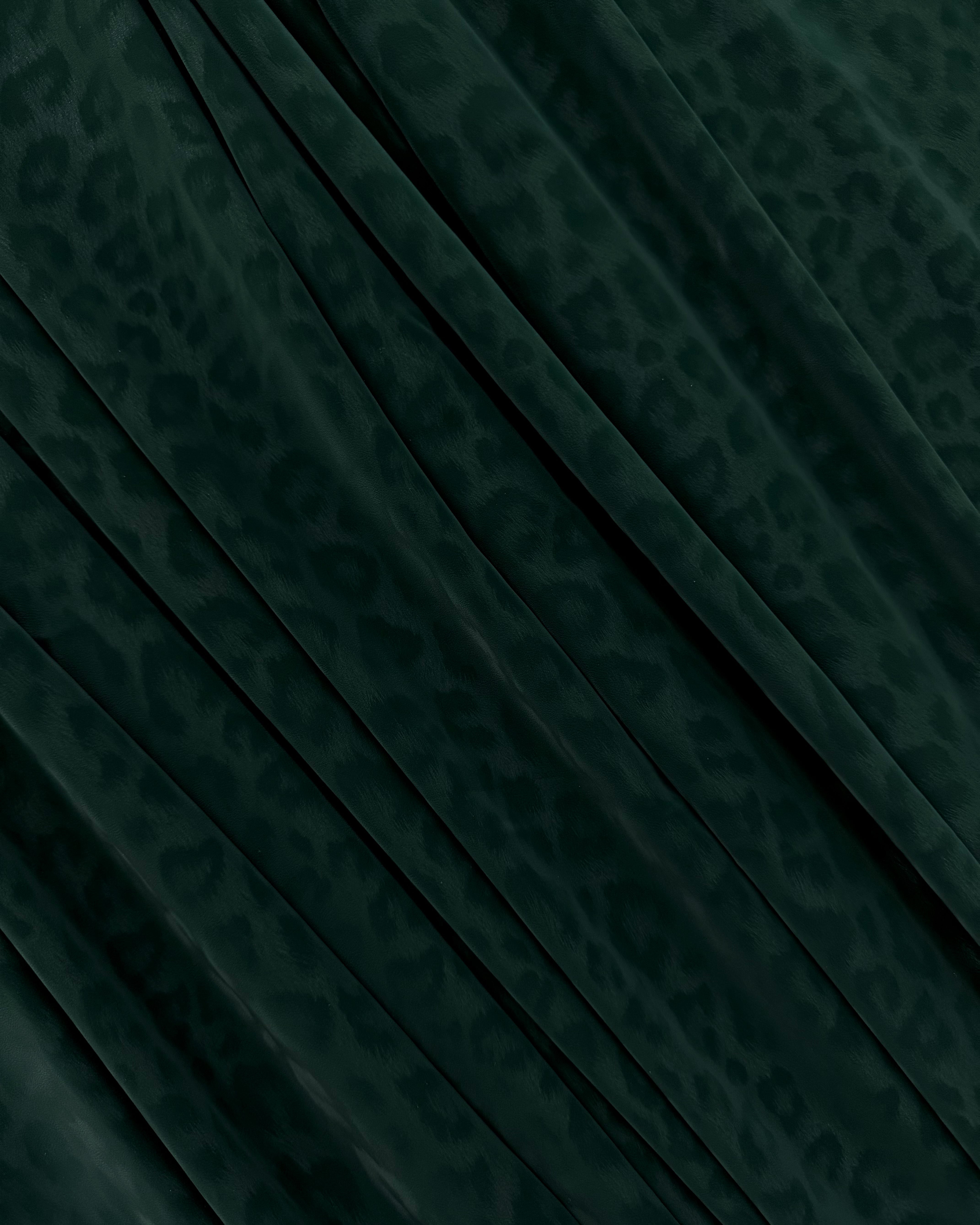 Jade Cheetah Print Stretch Faux Leather, Leopard Print Leather, Stretch Faux Leather, Animal Print Fabric, Vegan Leather Fabric, Cheetah Print Fabric