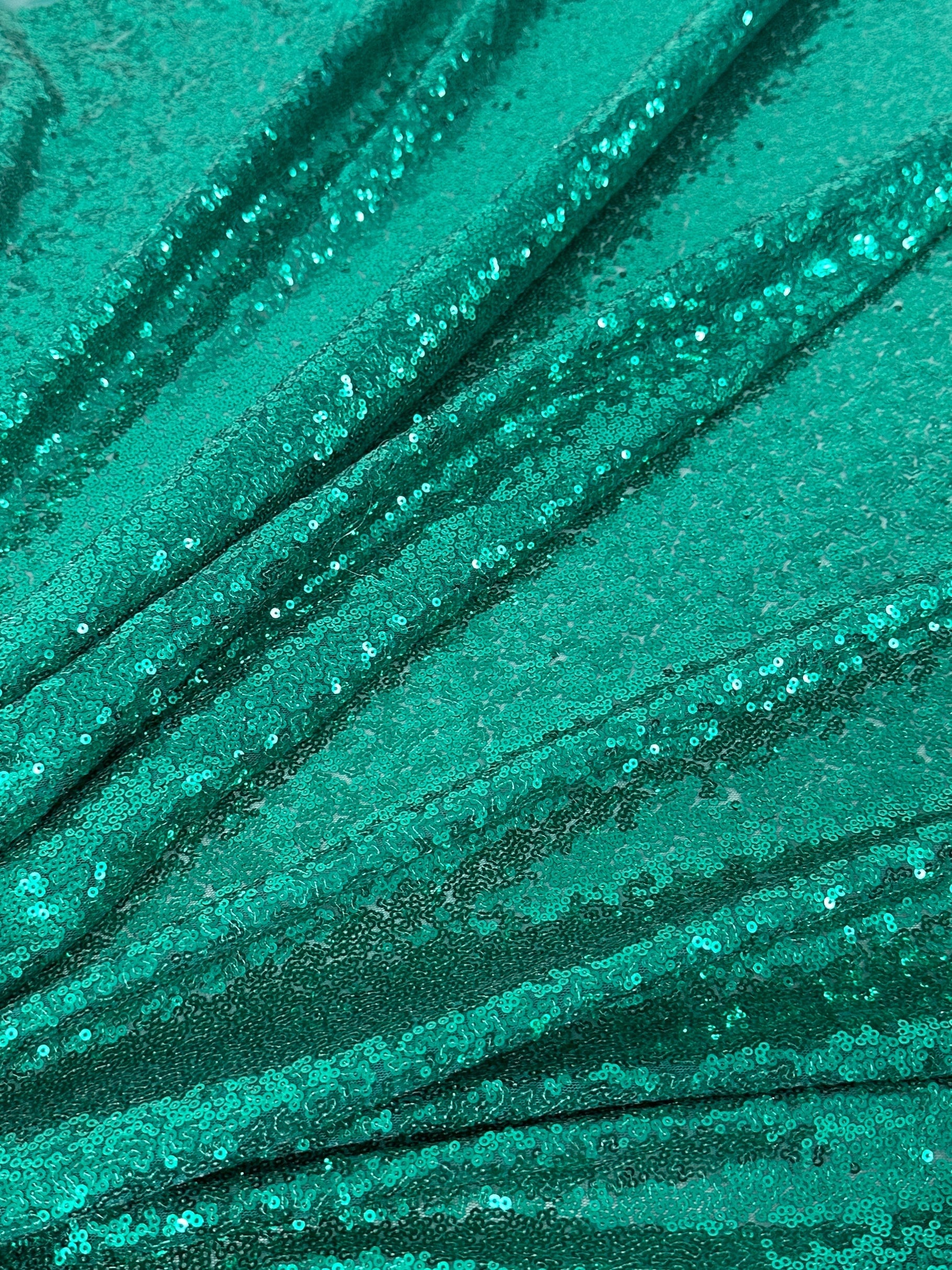 Teal Green Sequins on Mesh, light green sequins on mesh, green sequin on mesh, dark green sequin on mesh for woman, sequin on mesh for bride, sequin on mesh on discount, sequin on mesh on sale, premium sequin on mesh, kiki textile sequin on mesh, sequin on mesh for party wear