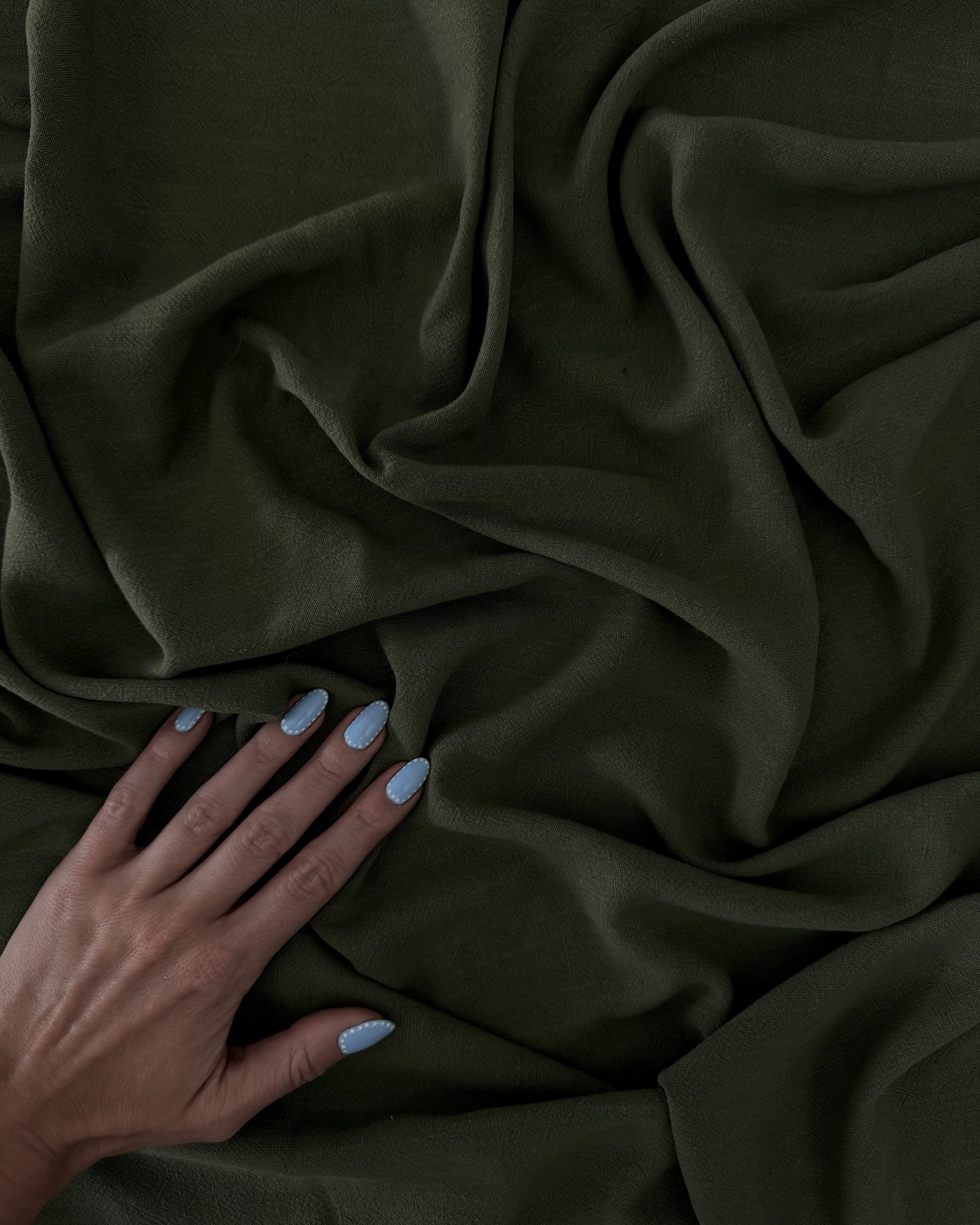 Olive Washed Linen, Kiki Sewing Store, Kiki Luxury Fabric, Cheap Fabric Store, Kiki Textiles, Kiki Textile by the Yard, Kiki Textile USA