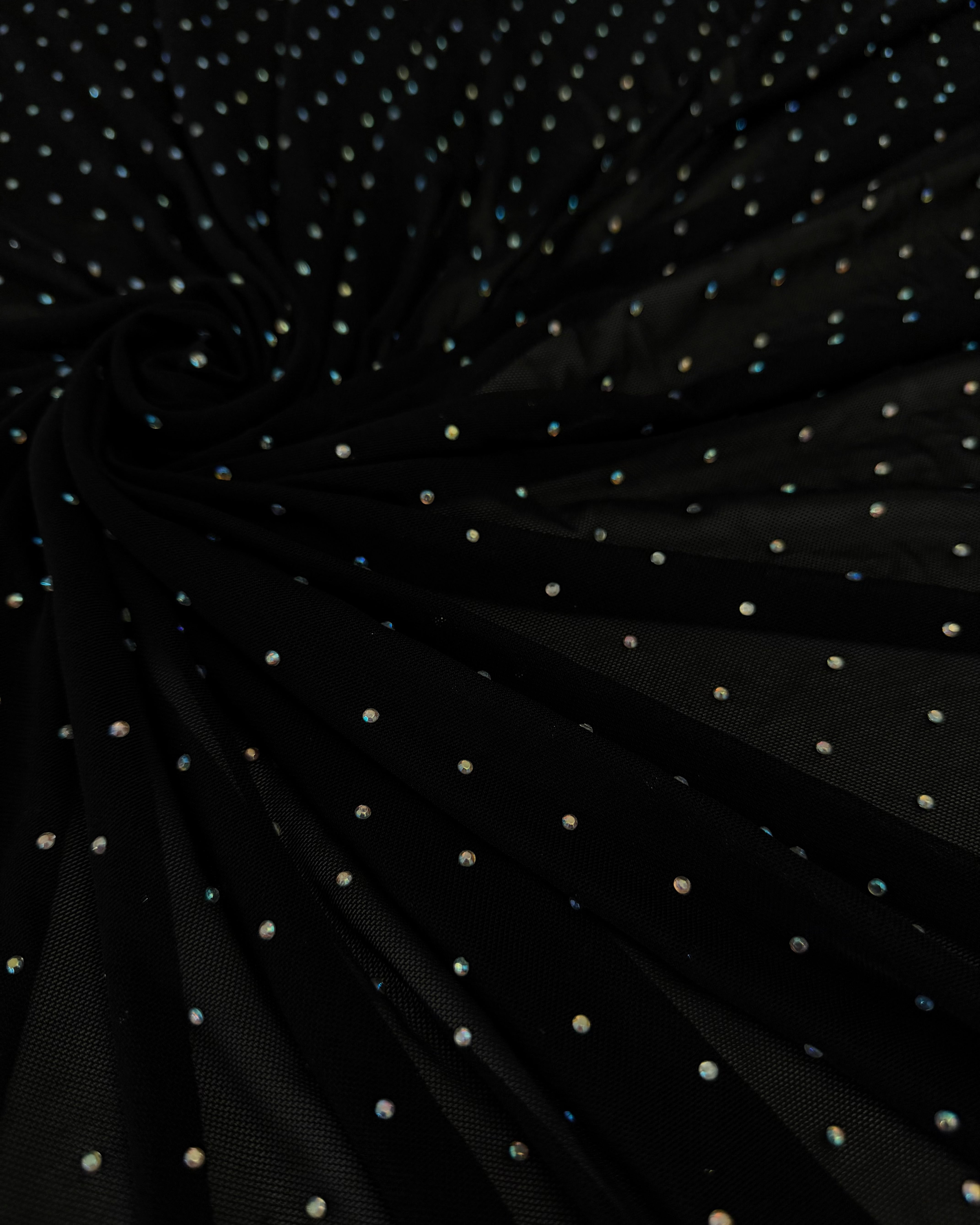 Black Iridescent Rhinestone Mesh, Kiki Sewing Store, Kiki Luxury Fabric, Cheap Fabric Store, Kiki Textiles, Kiki Textile by the Yard, Kiki Textile USA