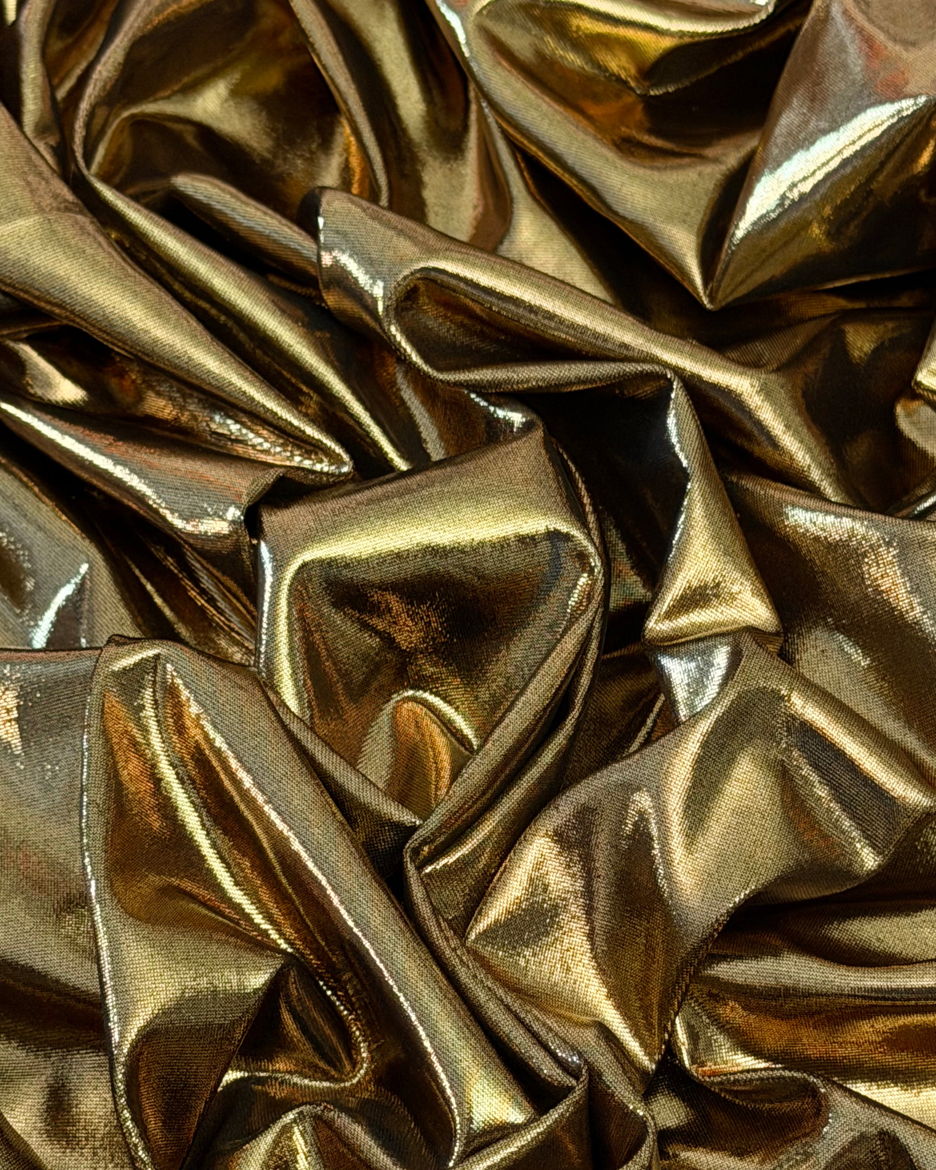 Gold Performance Foiled Spandex, Kiki Sewing Store, Kiki Luxury Fabric, Cheap Fabric Store, Kiki Textiles, Kiki Textile by the Yard, Kiki Textile USA