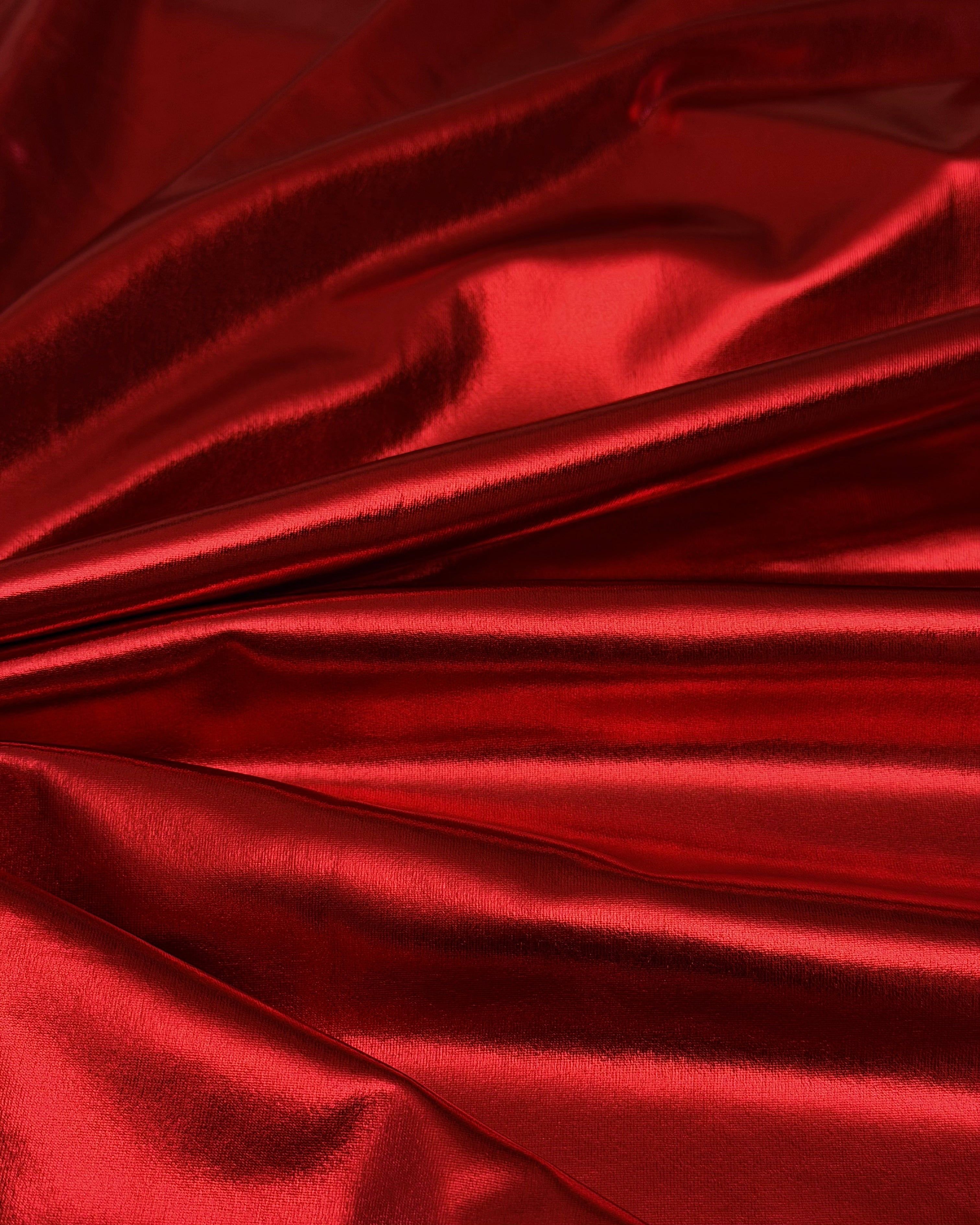 Red Havana Foiled Spandex, Foiled Spandex Fabric, Metallic Spandex Fabric, Shiny Spandex Fabric, Foil Stretch Fabric, Shimmer Fabric, Hologram Spandex