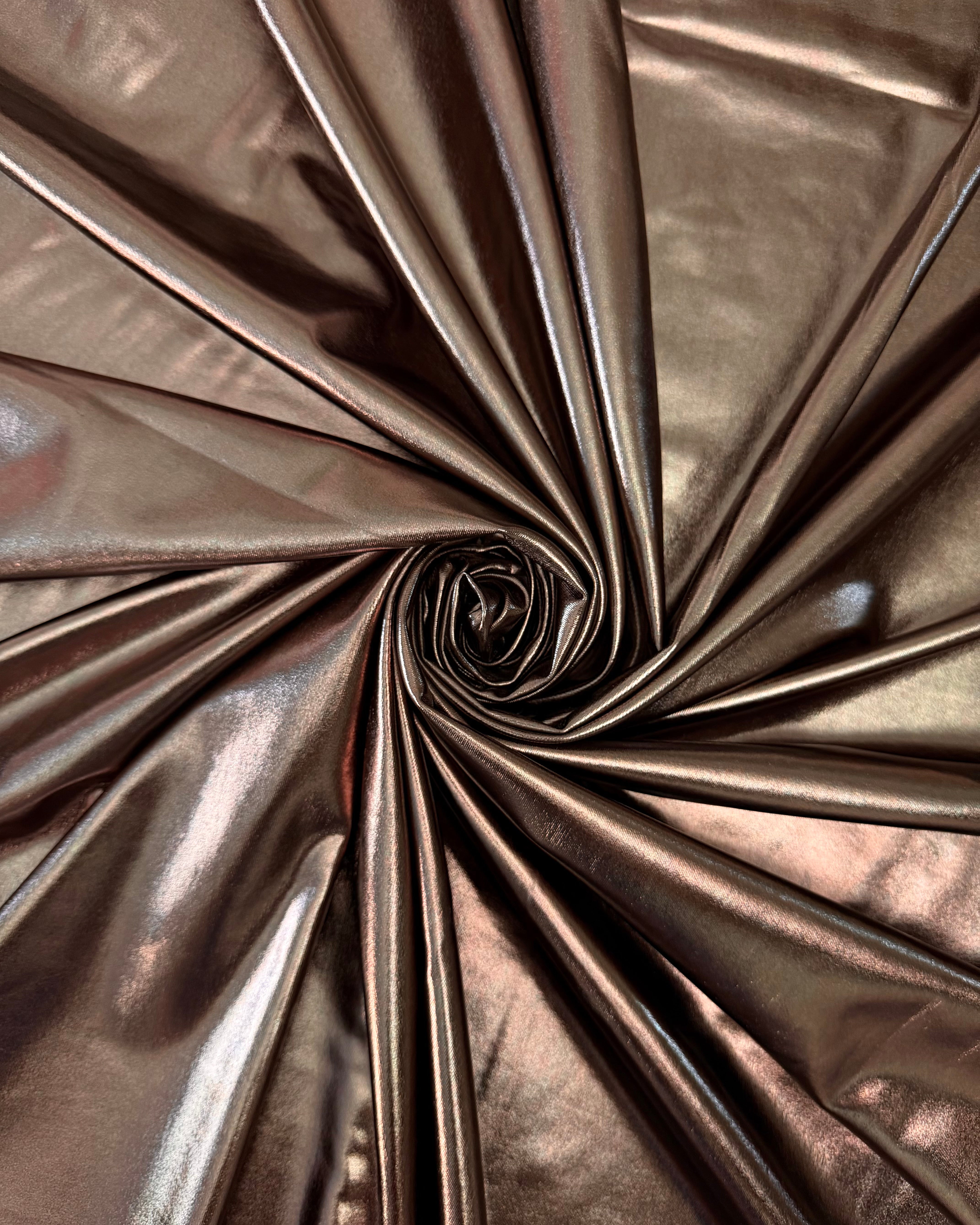 Bronze Havana Foiled Spandex, Kiki Sewing Store, Kiki Luxury Fabric, Cheap Fabric Store, Kiki Textiles, Kiki Textile by the Yard, Kiki Textile USA