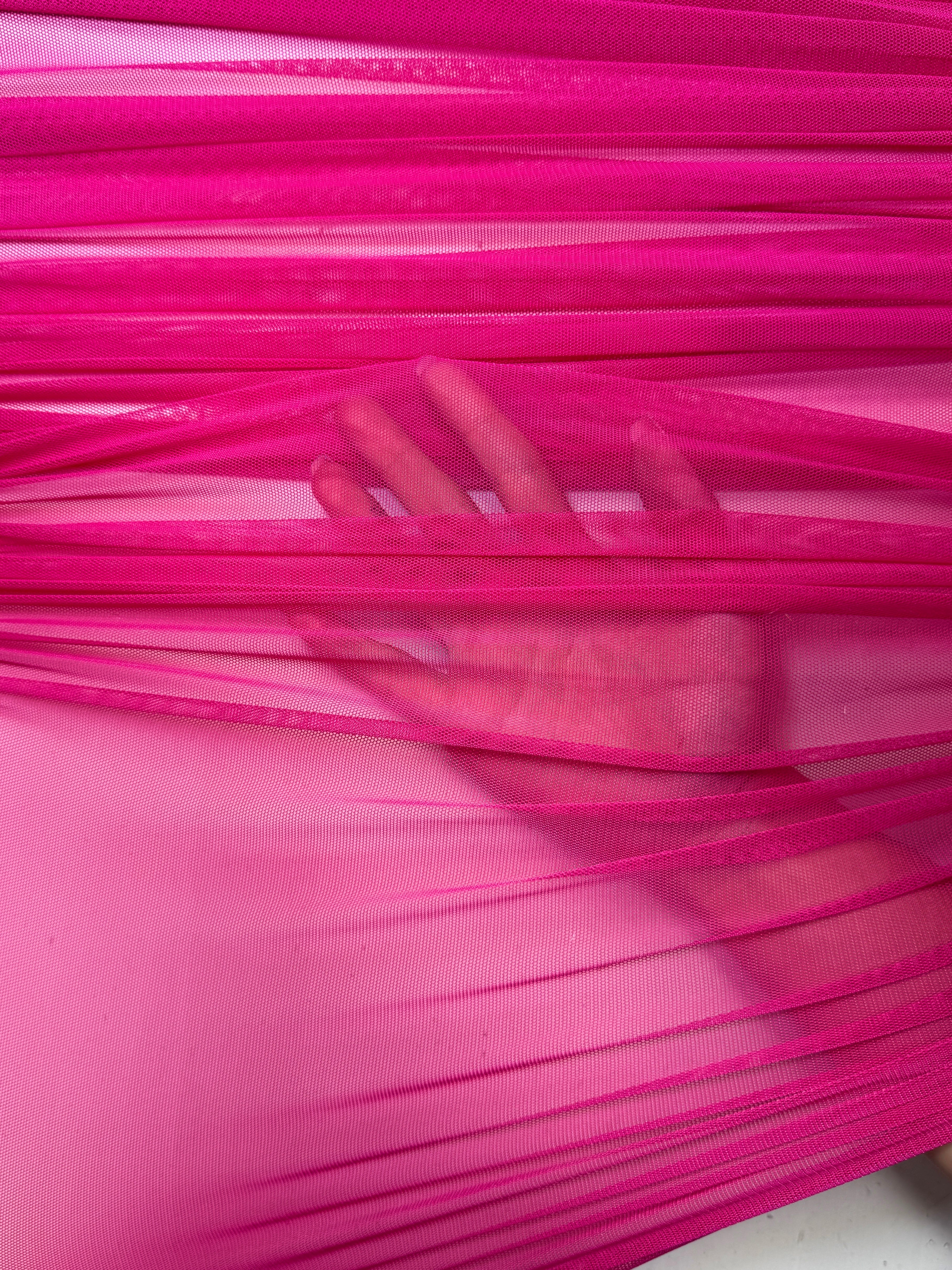 fuchsia 4way stretch power mesh, dark pink power mesh, light pink power mesh, light pink power mesh