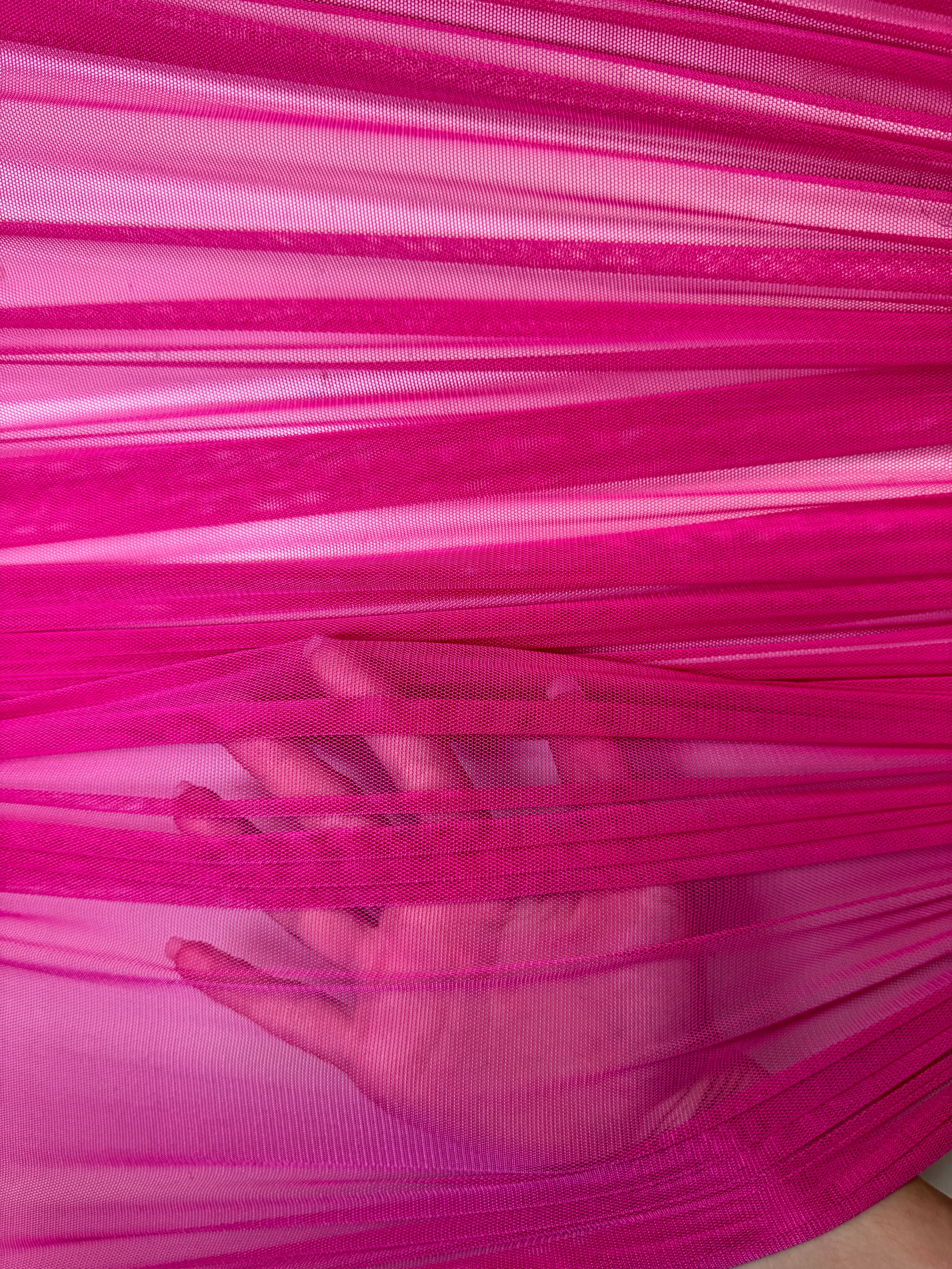 fuchsia 4way stretch power mesh, dark pink power mesh, light pink power mesh, light pink power mesh