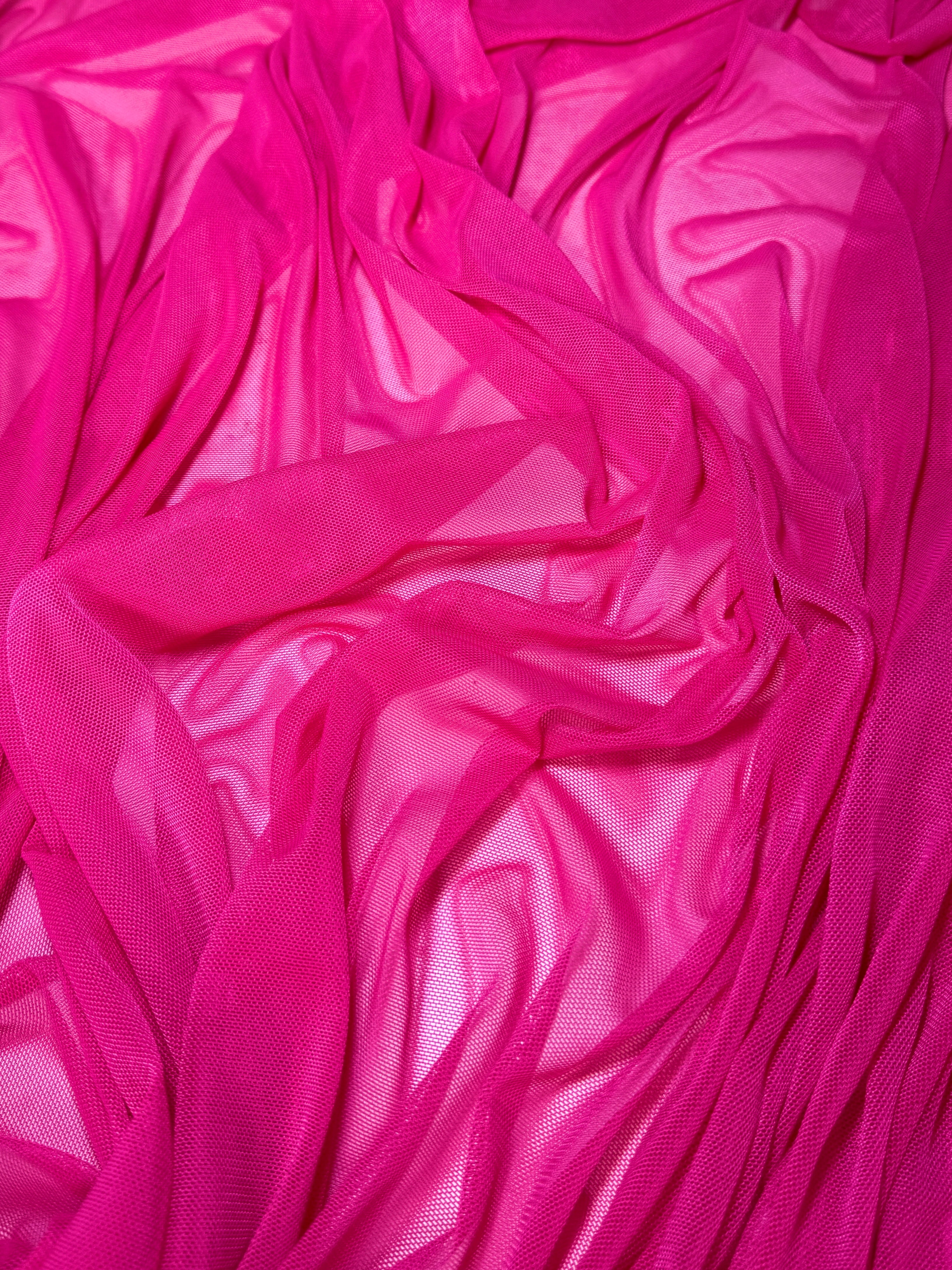 fuchsia 4way stretch power mesh, dark pink power mesh, light pink power mesh, light pink power mesh