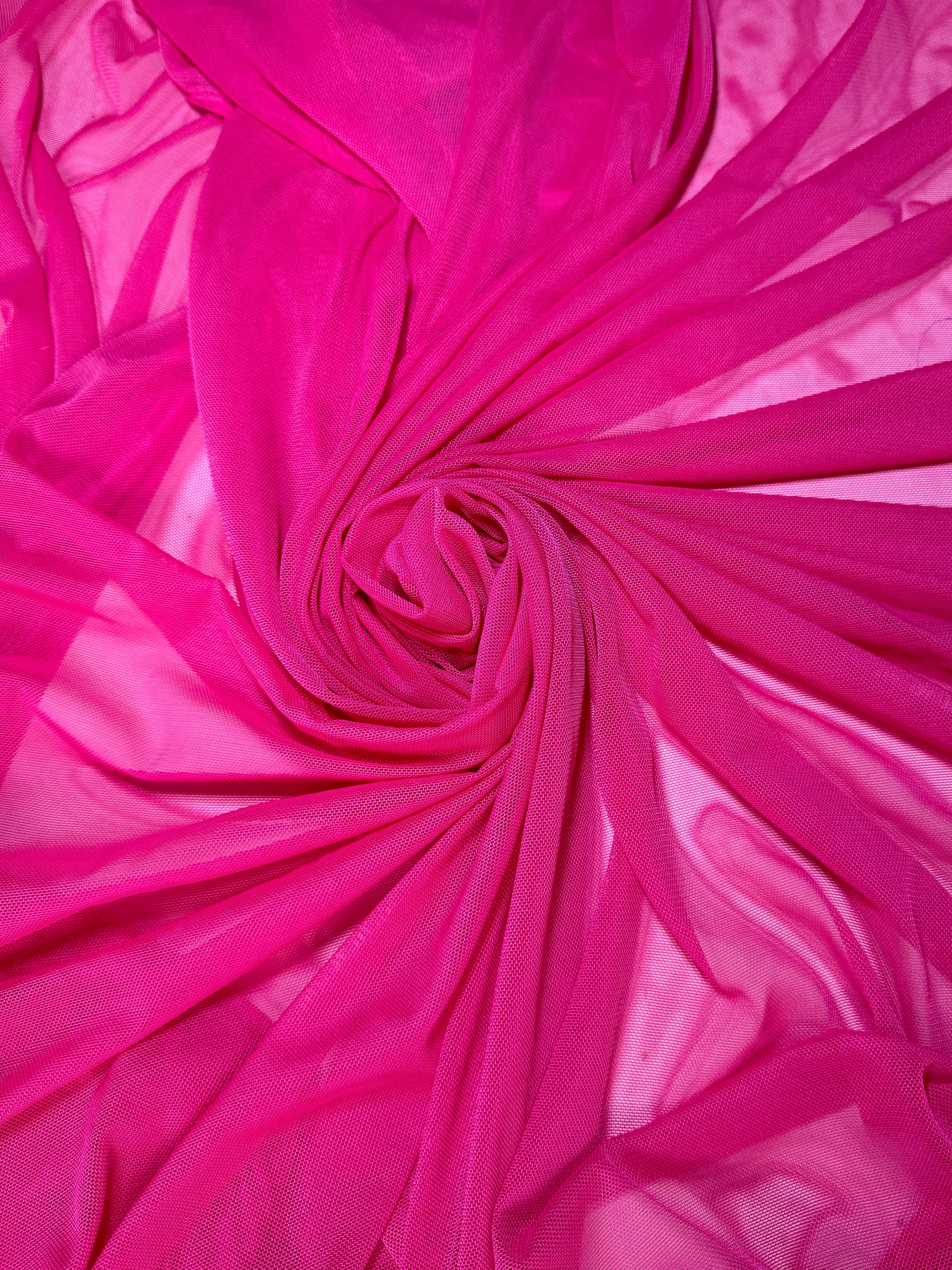 fuchsia 4way stretch power mesh, dark pink power mesh, light pink power mesh, light pink power mesh