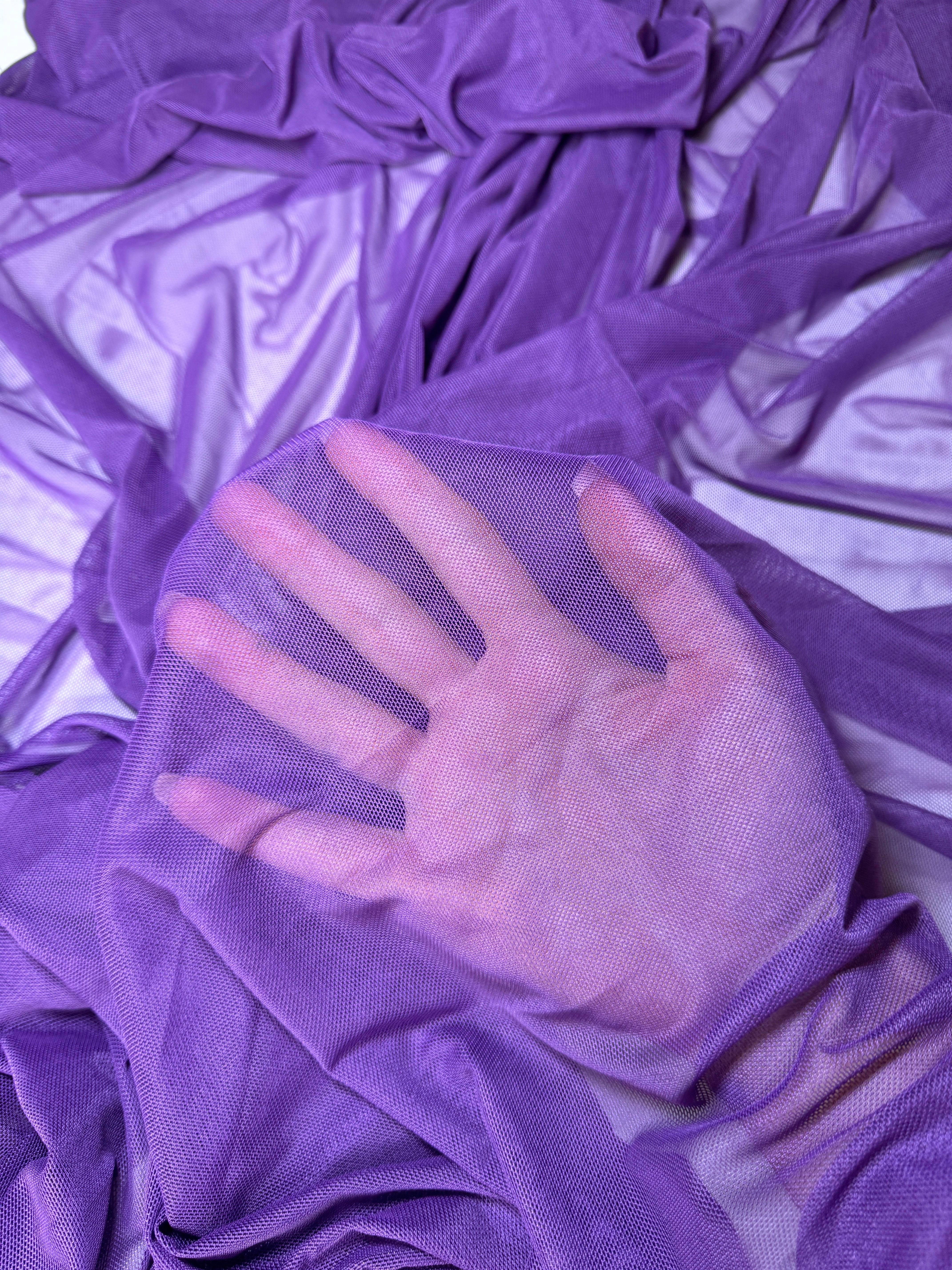 purple 4way stretch power mesh, dark purple power mesh, light purple power mesh, lavender power mesh