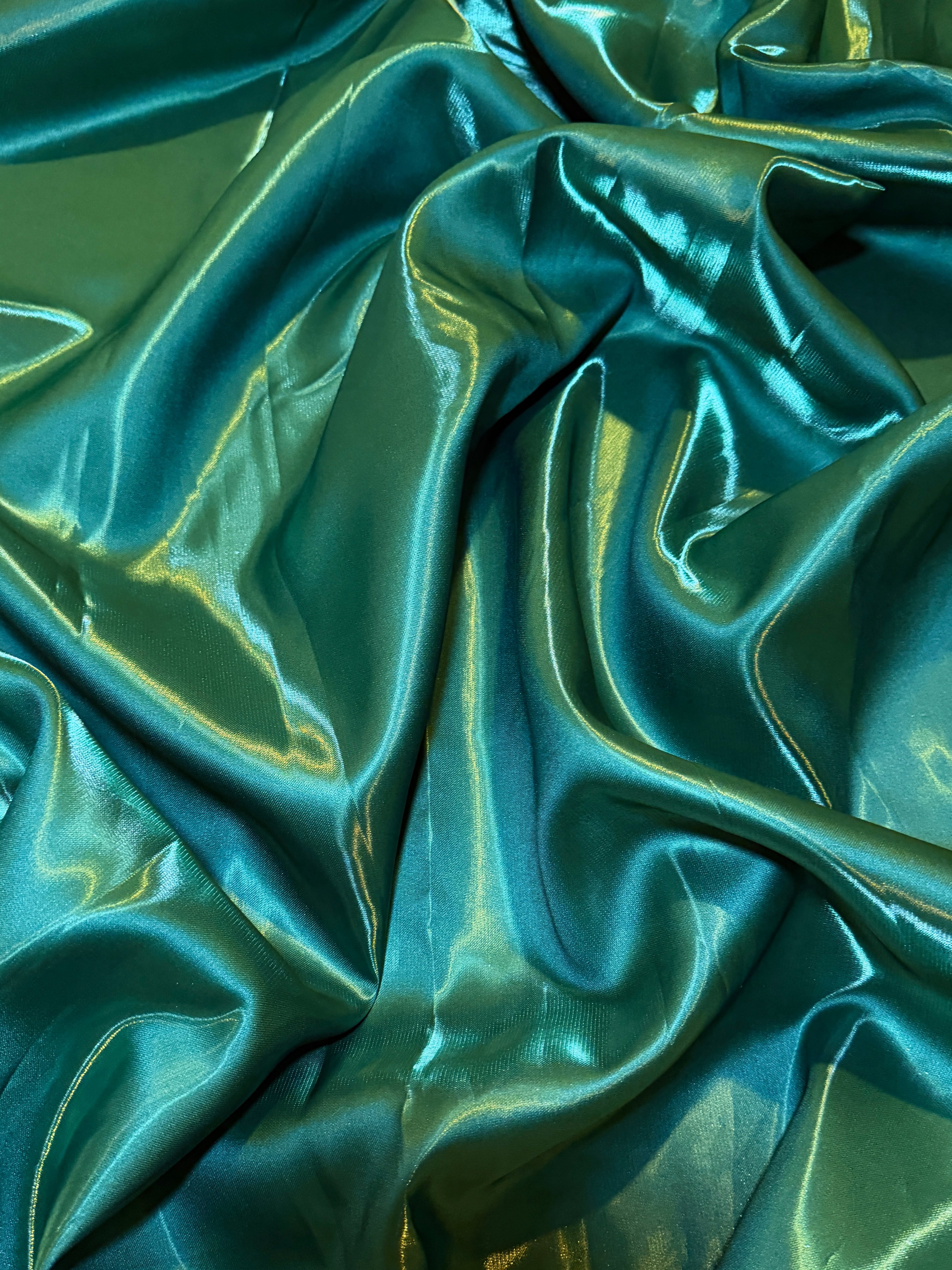 Emerald Green Liquid Bridal Satin, Kiki Sewing Store, Luxury Fabric, Cheap Fabric Store, Kiki Textiles, Textile by the Yard, Los Angeles Fabrics