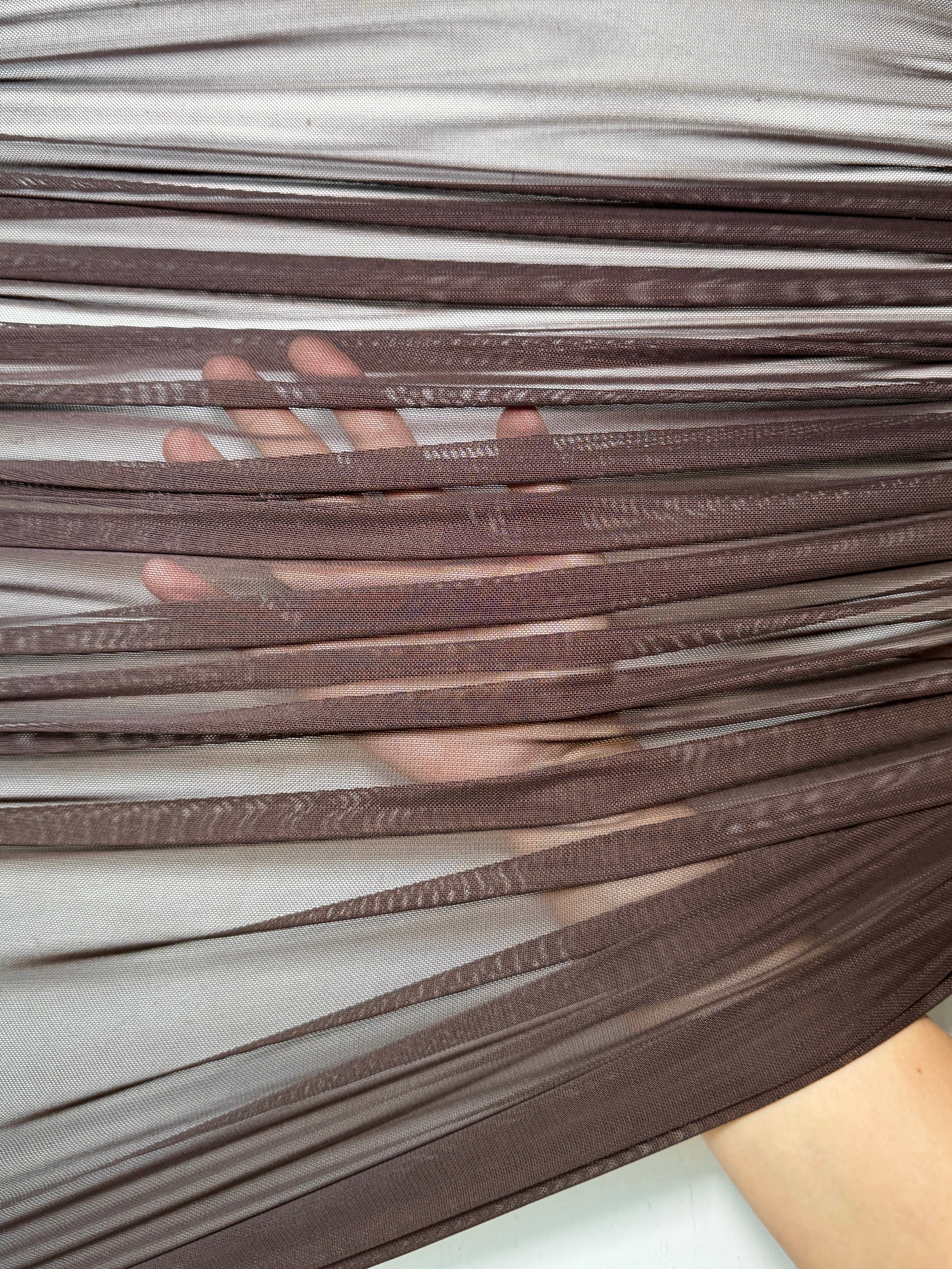 chocolate brown 4way stretch power mesh, dark brown power mesh, light brown power mesh, brown power mesh