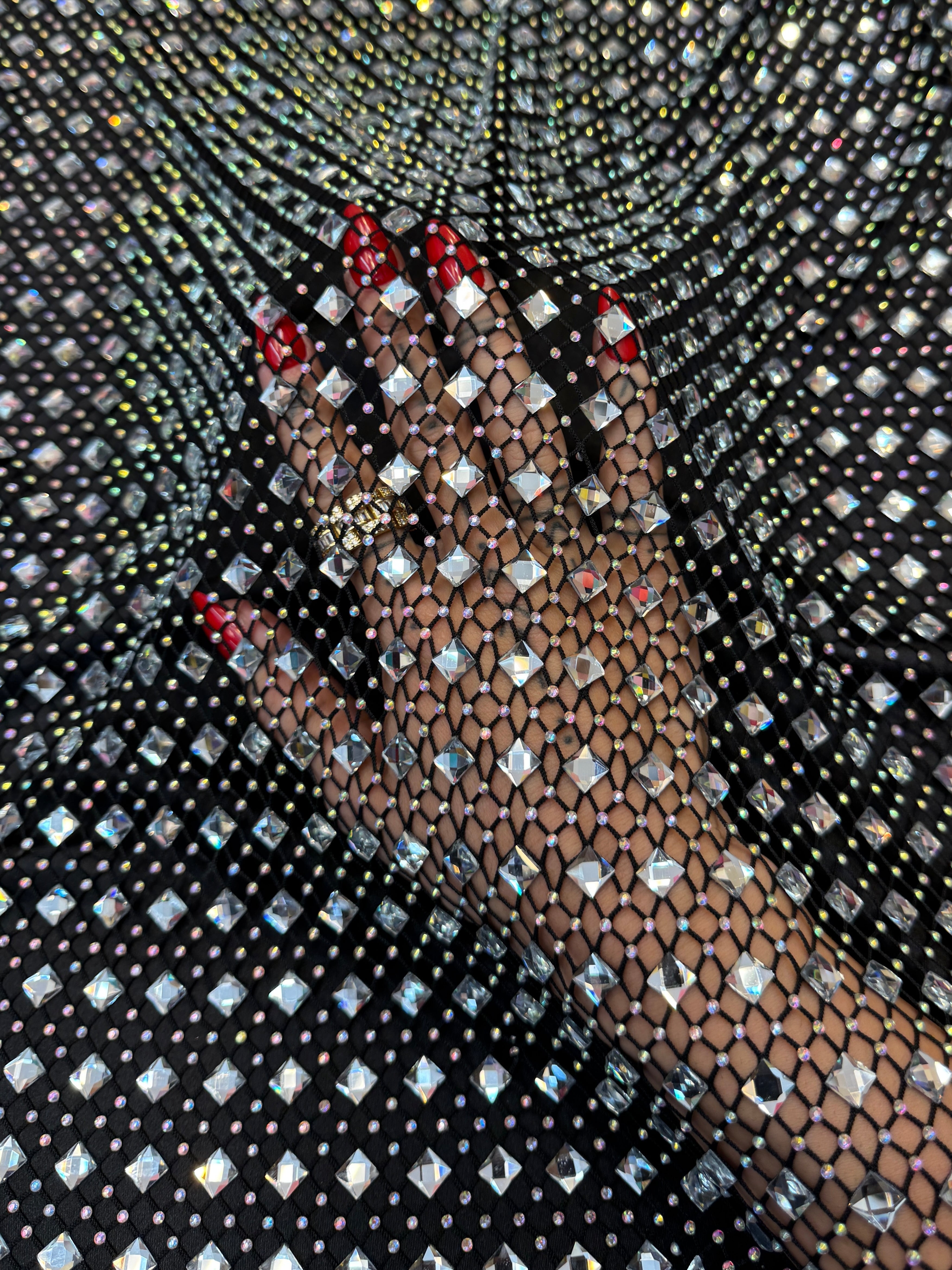 Silver Diamond Crystal Mesh, Crystal Glass Rhinestone Fabric, Luxury Rhinestone Mesh, Couture Crystal Fabric, Heavy Rhinestone Mesh, Premium Crystal Mesh