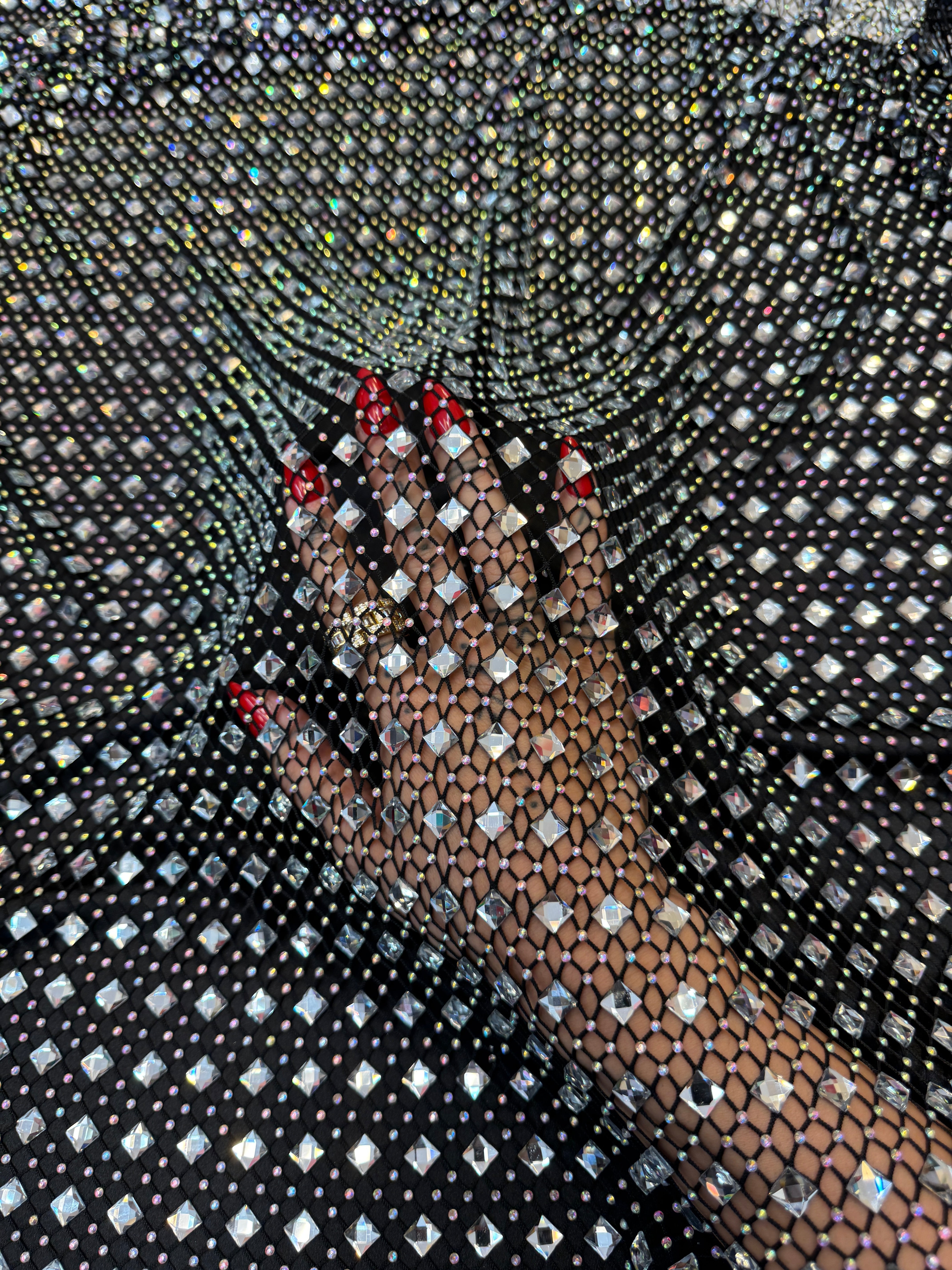 Silver Diamond Crystal Mesh, Crystal Glass Rhinestone Fabric, Luxury Rhinestone Mesh, Couture Crystal Fabric, Heavy Rhinestone Mesh, Premium Crystal Mesh