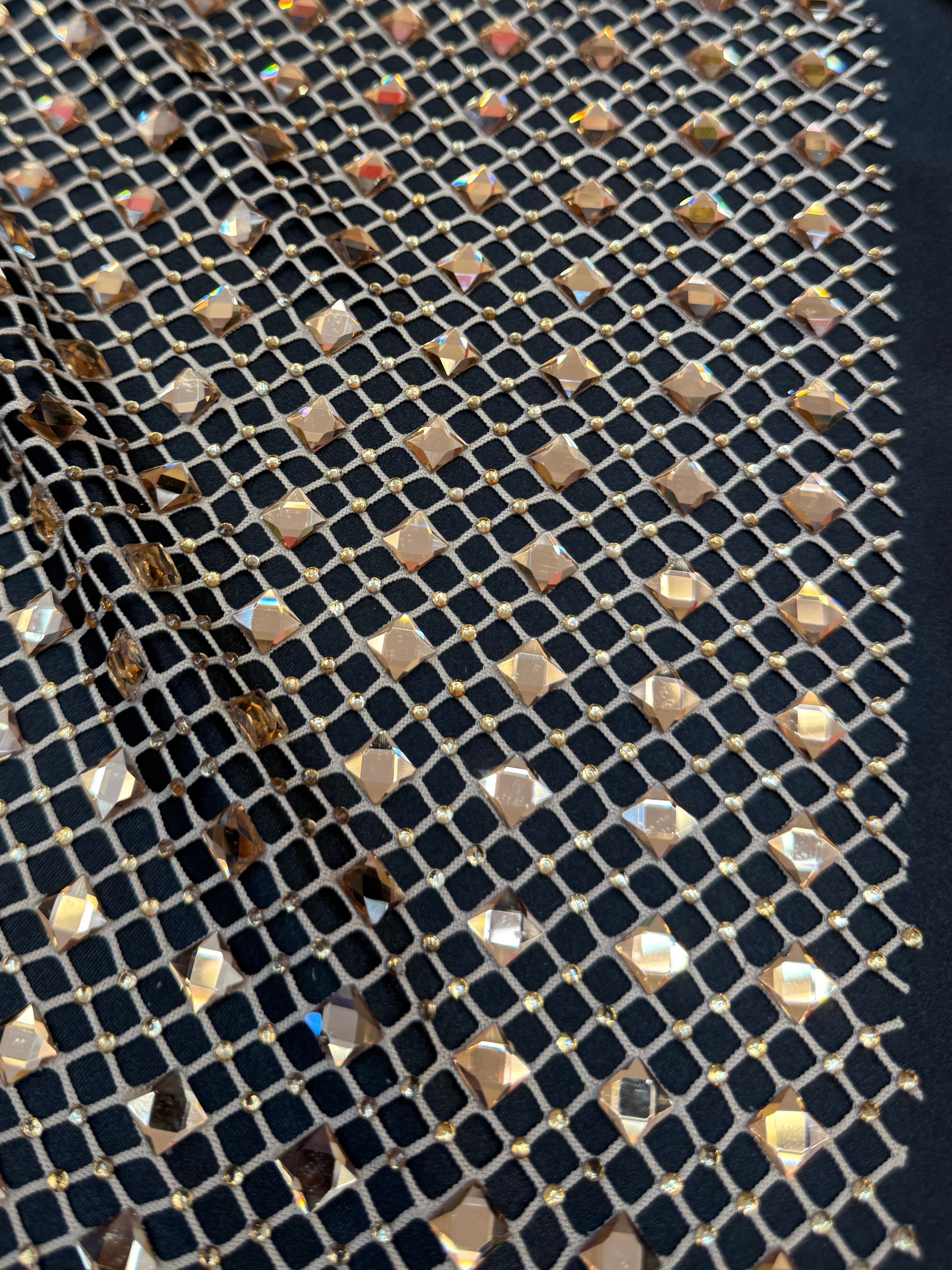Gold Diamond Crystal Mesh, Kiki Sewing Store, Kiki Luxury Fabric, Cheap Fabric Store, Kiki Textiles, Kiki Textile by the Yard, Kiki Textile USA