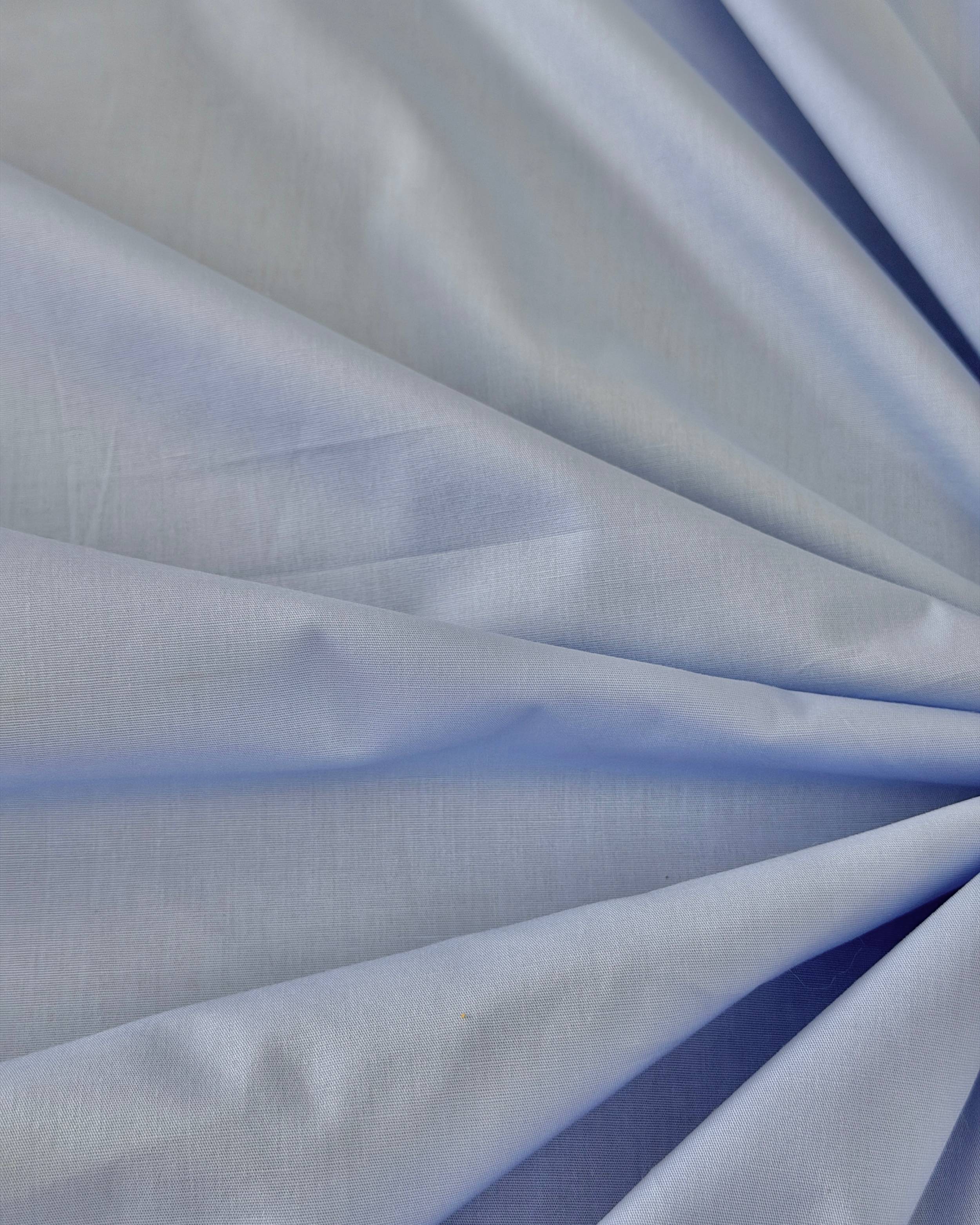 Light Blue Bare Soft Cotton, Cotton Spandex Fabric, Soft Cotton Fabric, Bare Soft Cotton, Stretch Cotton Fabric, Breathable Cotton Fabric, Lightweight Cotton Fabric