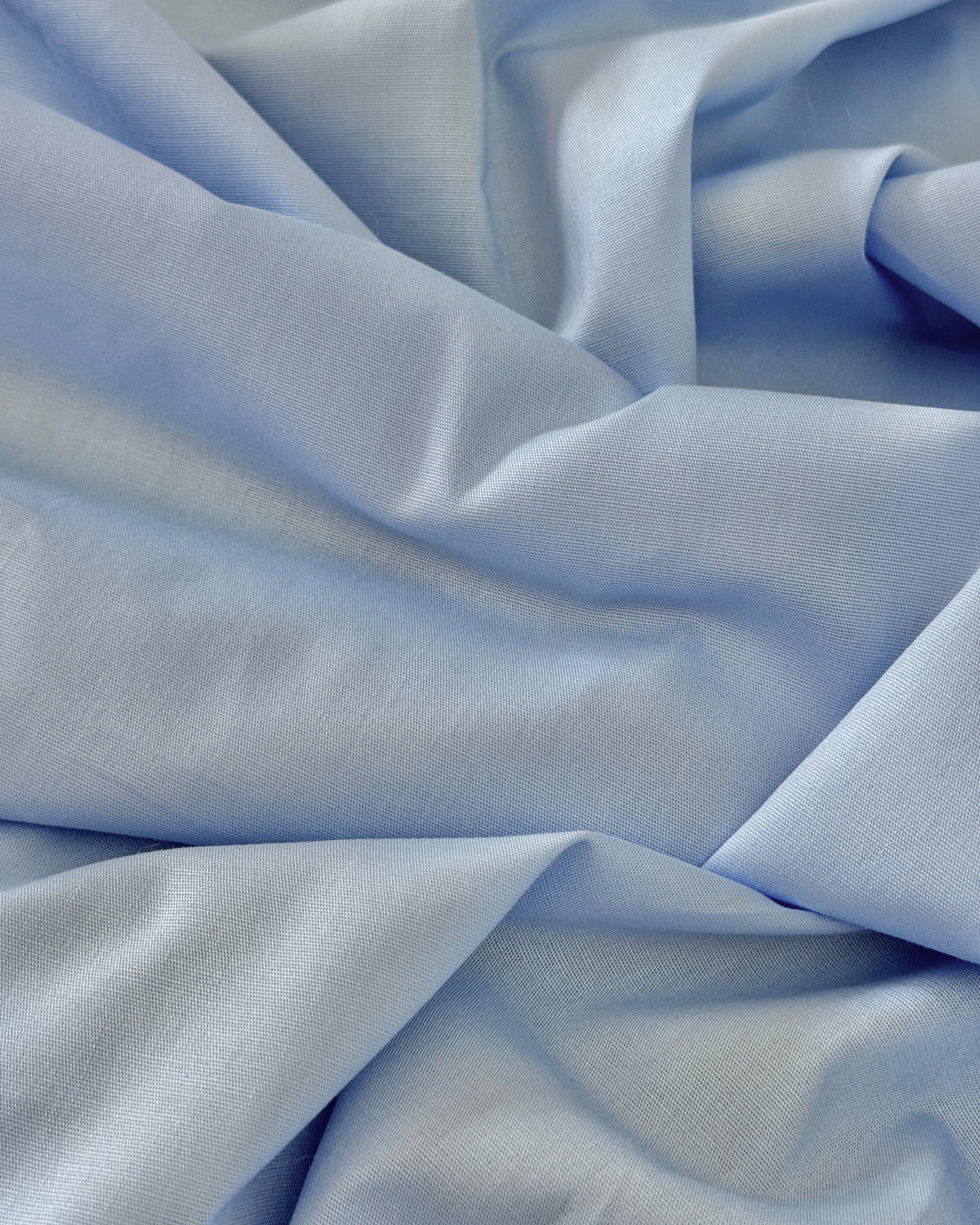 Light Blue Bare Soft Cotton, Cotton Spandex Fabric, Soft Cotton Fabric, Bare Soft Cotton, Stretch Cotton Fabric, Breathable Cotton Fabric, Lightweight Cotton Fabric