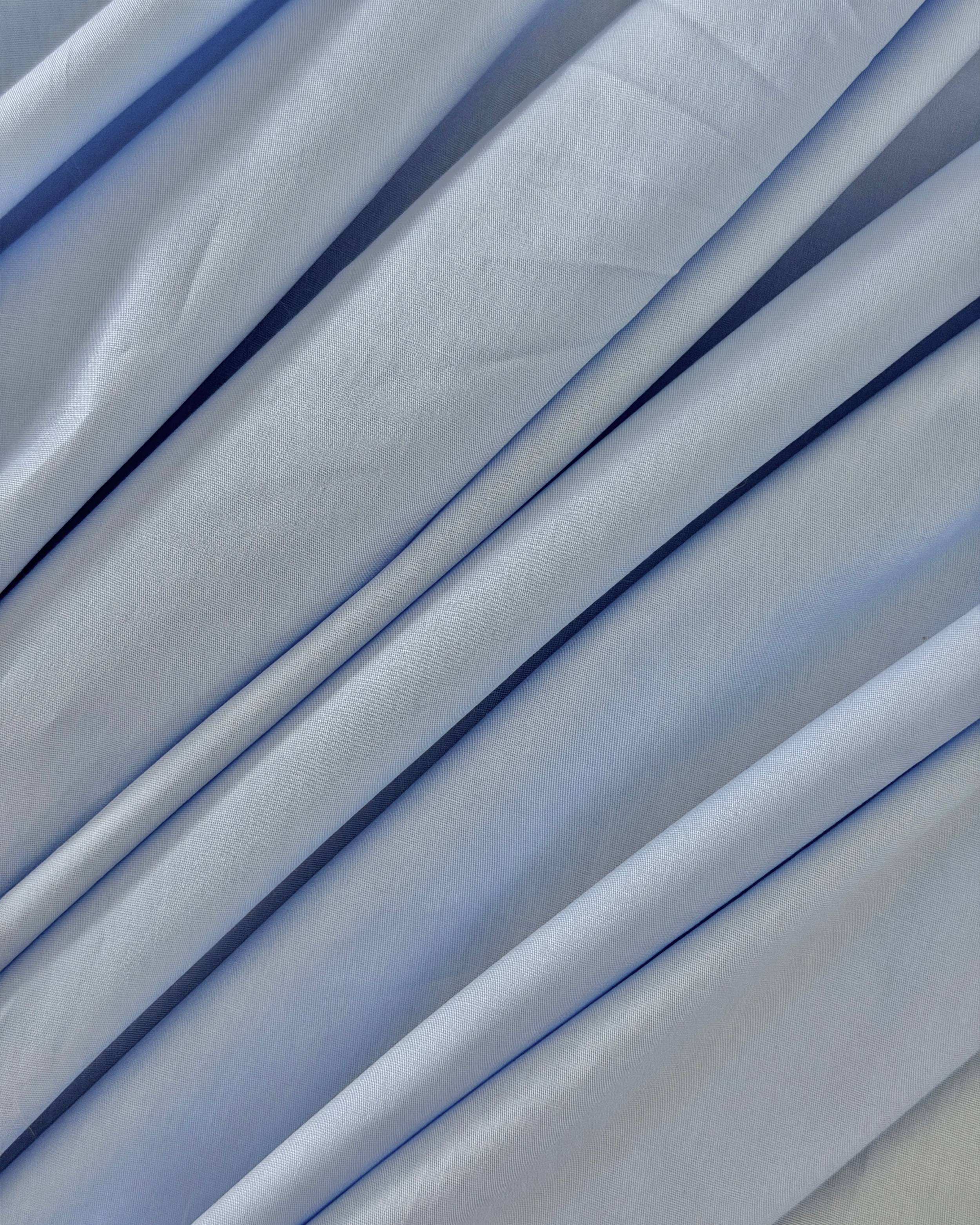 Light Blue Bare Soft Cotton, Cotton Spandex Fabric, Soft Cotton Fabric, Bare Soft Cotton, Stretch Cotton Fabric, Breathable Cotton Fabric, Lightweight Cotton Fabric