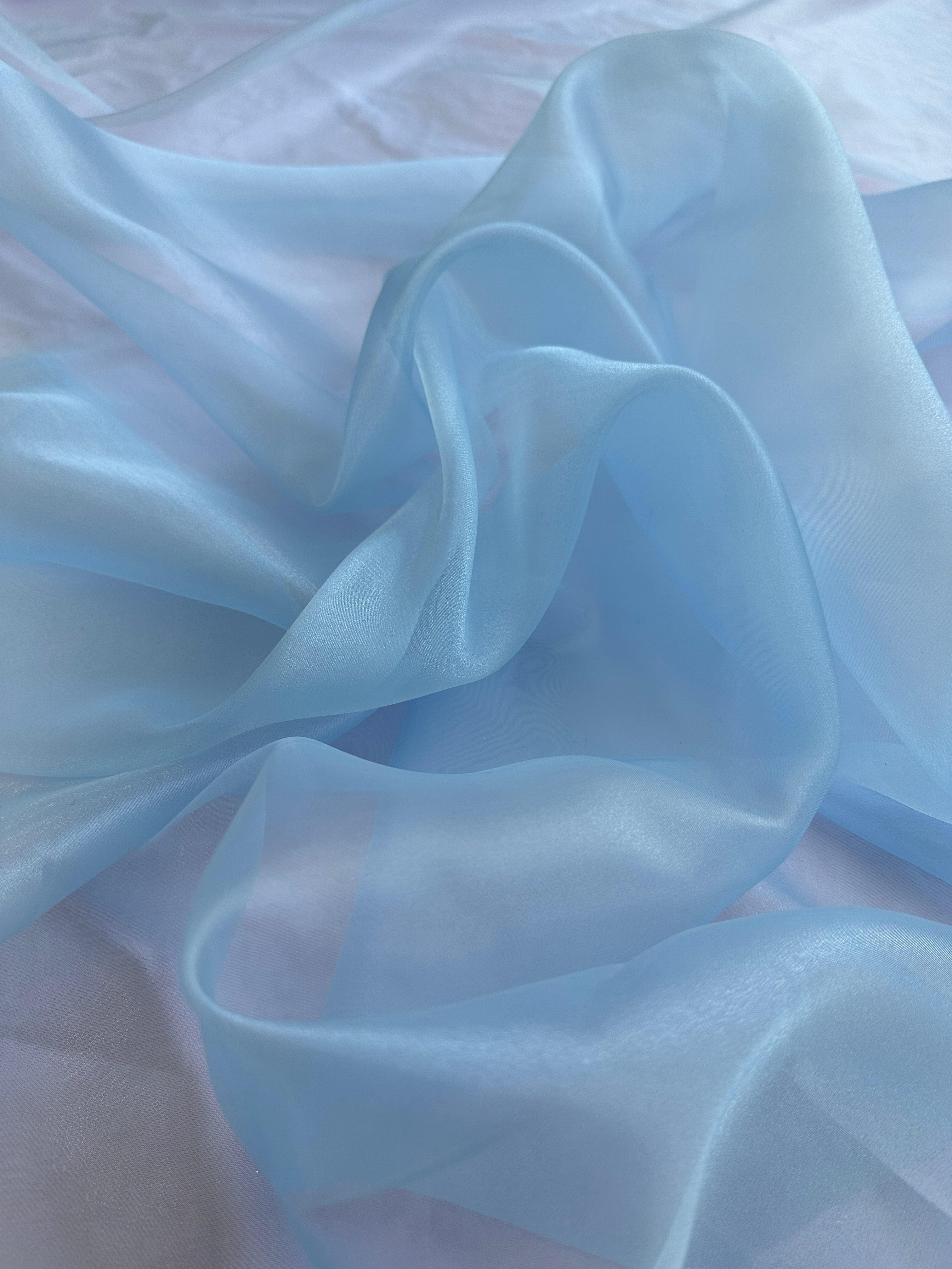 baby blue Crystal Organza, blue Crystal Organza for woman, light blue Crystal Organza, dark blue Crystal Organza, Crystal Organza in low price, Crystal Organza for bride, Crystal Organza for party wear, premium Crystal Organza, Crystal Organza in low price