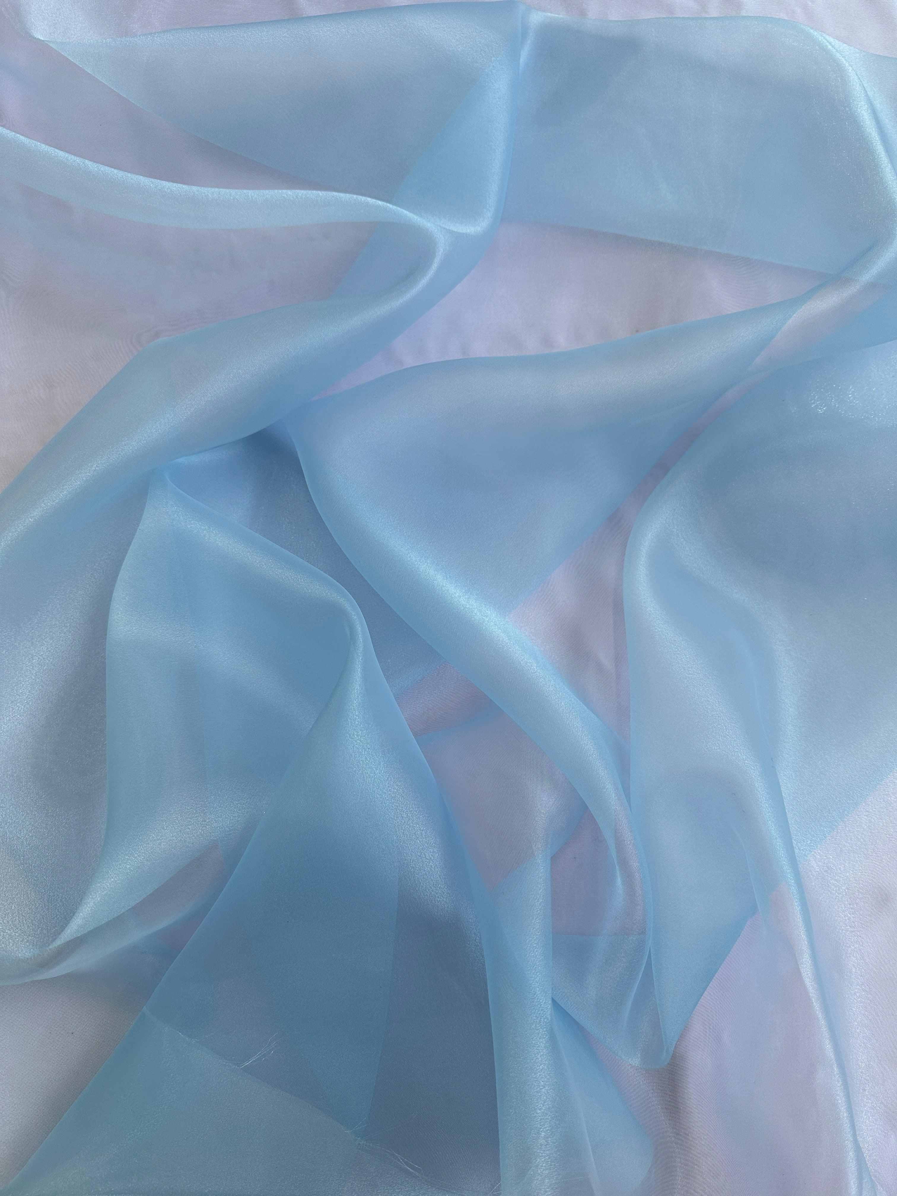 baby blue Crystal Organza, blue Crystal Organza for woman, light blue Crystal Organza, dark blue Crystal Organza, Crystal Organza in low price, Crystal Organza for bride, Crystal Organza for party wear, premium Crystal Organza, Crystal Organza in low price