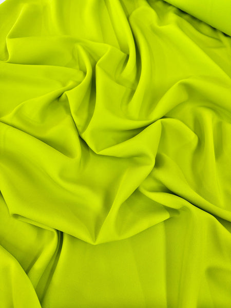 Apple Green Stretch Crepe