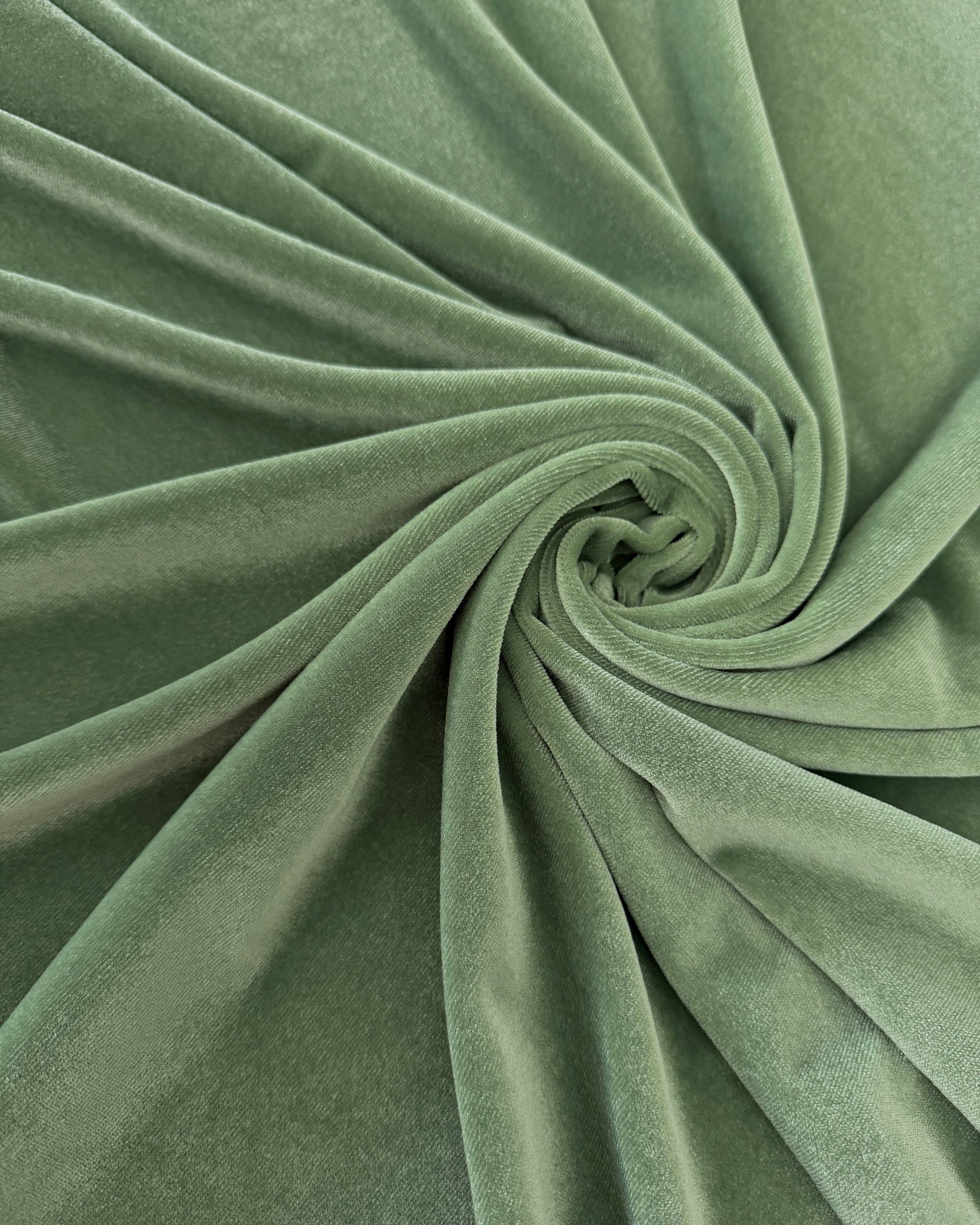 Sage Stretch Velvet, Stretch Velvet Material, Stretch Velvet Fabric, Velour Fabric Sale, Velvet Fabric Online, Stretch Velvet Spandex, Plush Velvet