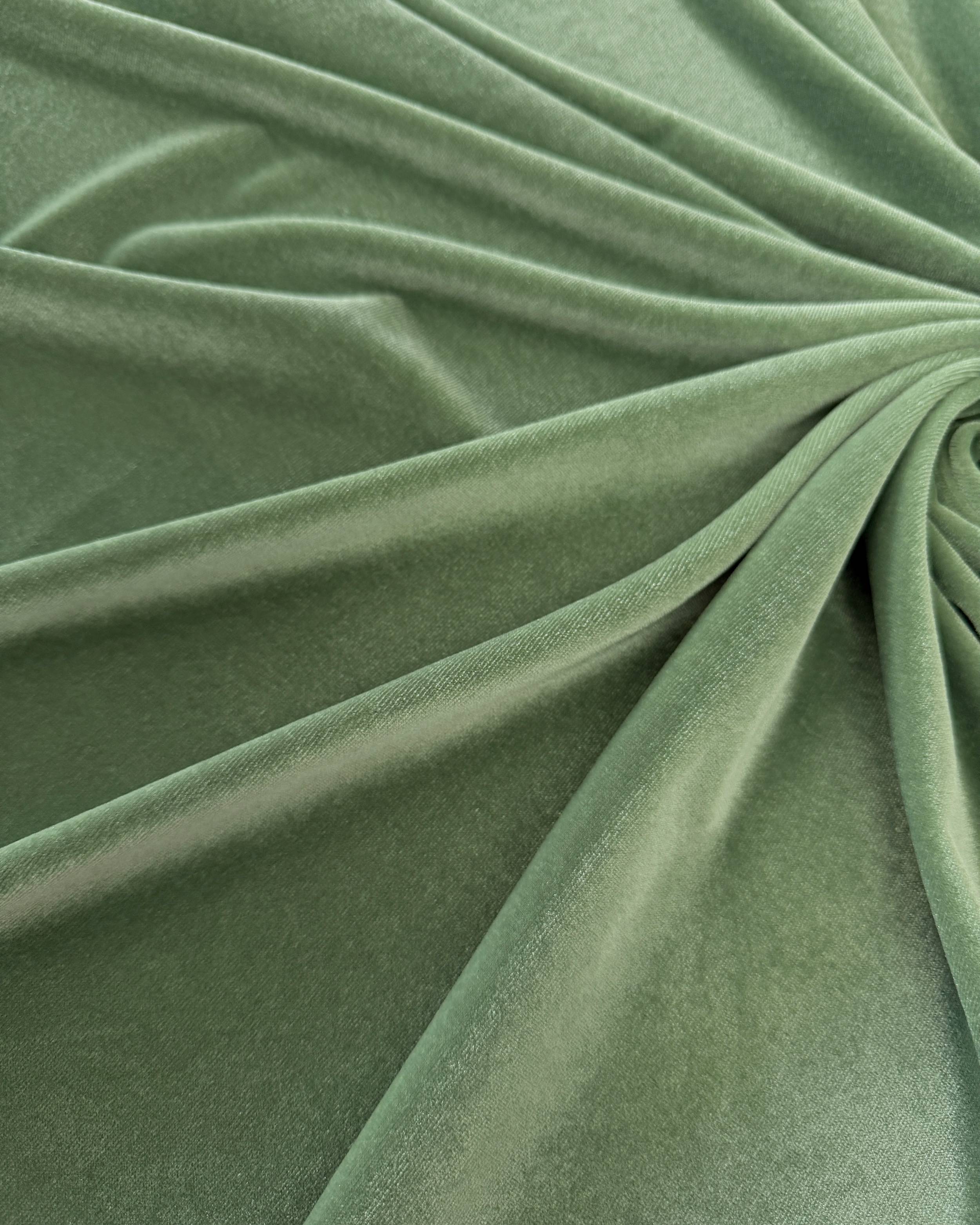 Sage Stretch Velvet, Kiki Sewing Store, Kiki Luxury Fabric, Cheap Fabric Store, Kiki Textiles, Kiki Textile by the Yard, Kiki Textile USA