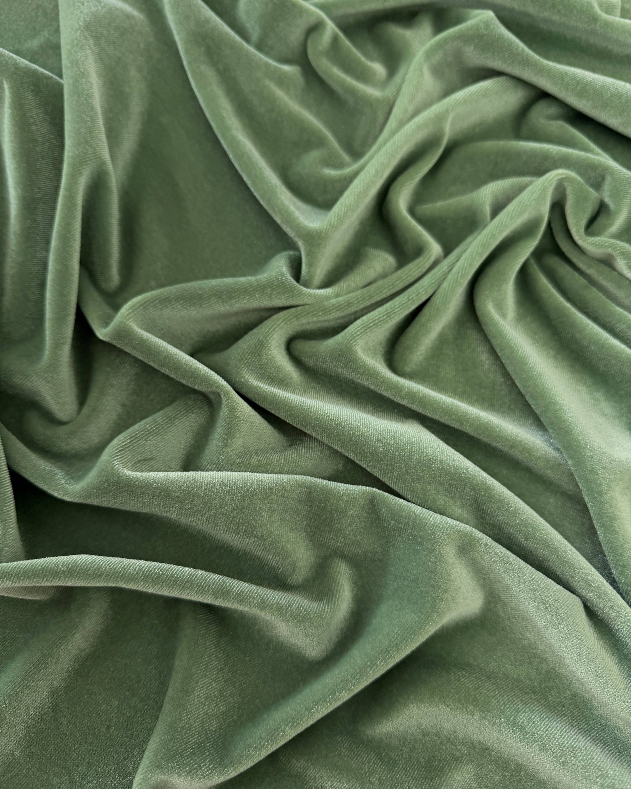 Sage Stretch Velvet, Kiki Sewing Store, Kiki Luxury Fabric, Cheap Fabric Store, Kiki Textiles, Kiki Textile by the Yard, Kiki Textile USA