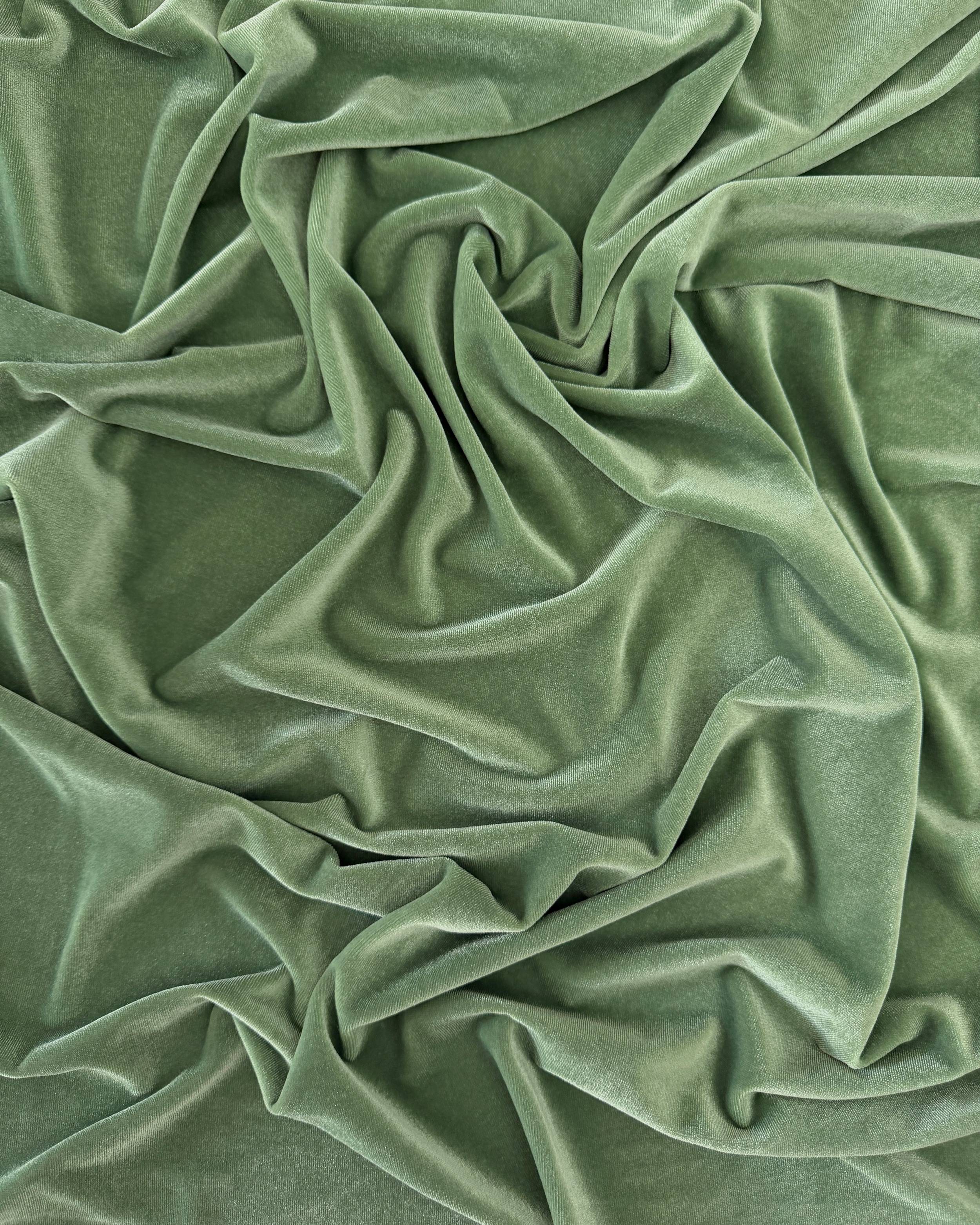 Sage Stretch Velvet, Stretch Velvet Material, Stretch Velvet Fabric, Velour Fabric Sale, Velvet Fabric Online, Stretch Velvet Spandex, Plush Velvet