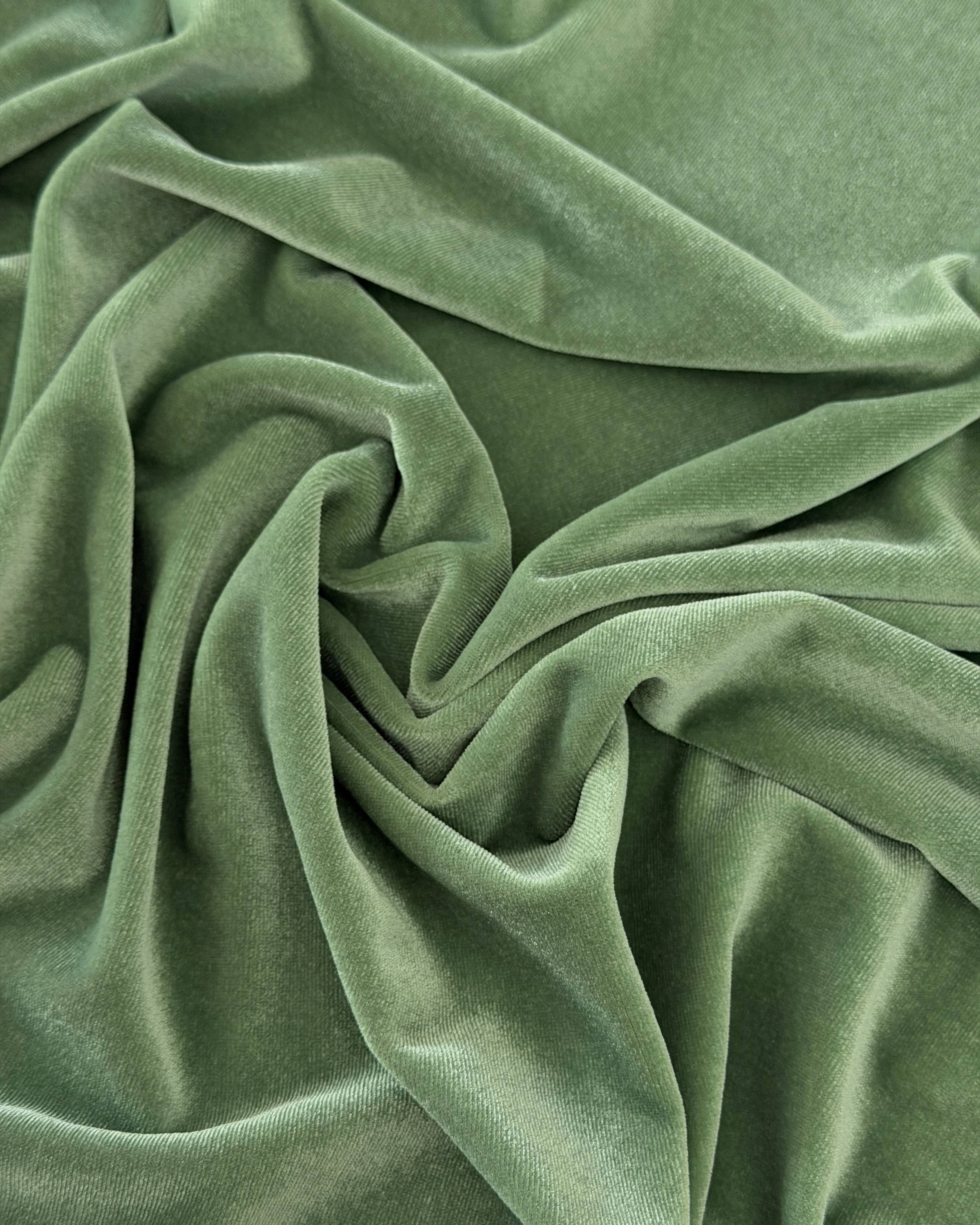 Sage Stretch Velvet, Kiki Sewing Store, Kiki Luxury Fabric, Cheap Fabric Store, Kiki Textiles, Kiki Textile by the Yard, Kiki Textile USA