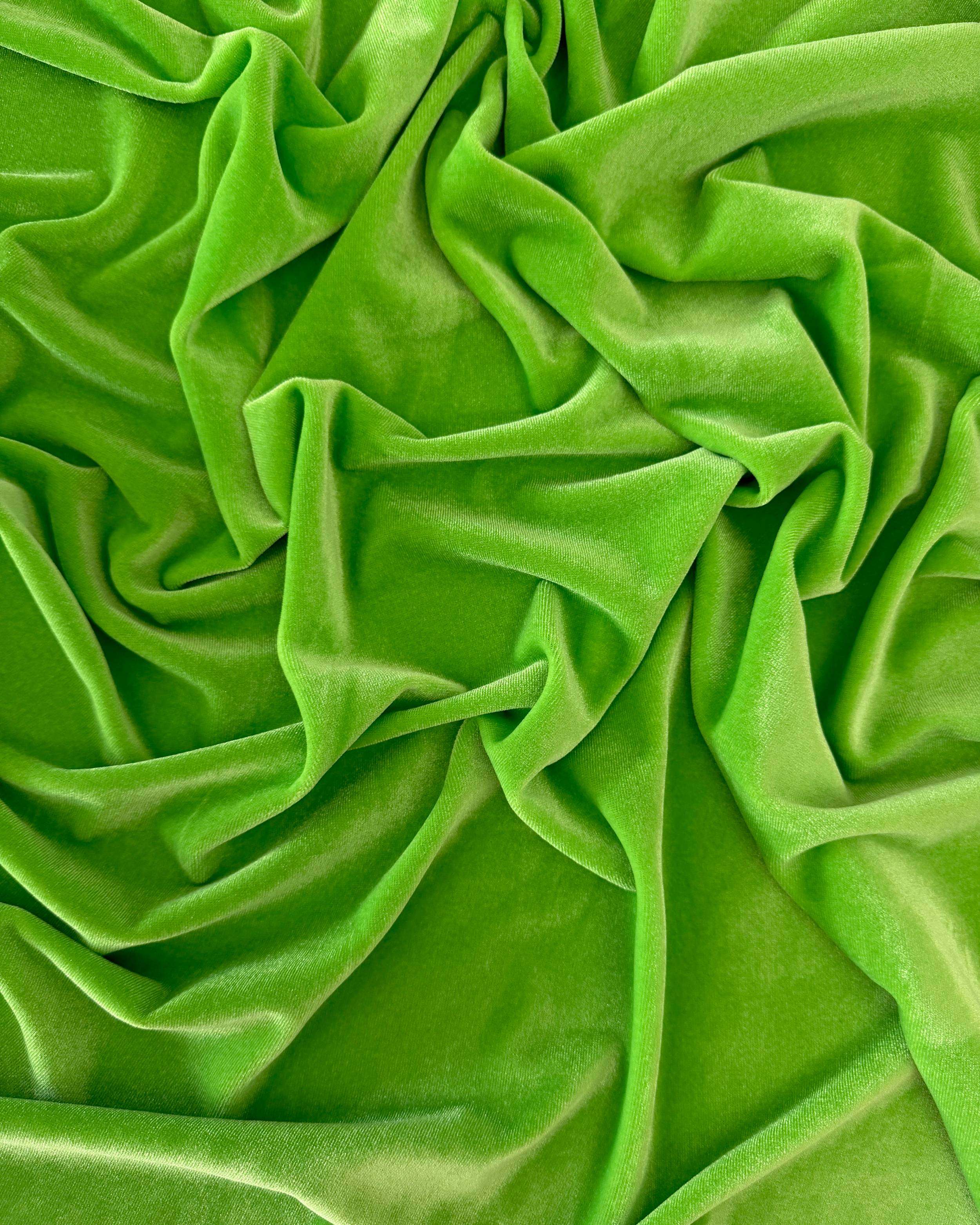 Neon Green Stretch Velvet, Stretch Velvet Material, Stretch Velvet Fabric, Velour Fabric Sale, Velvet Fabric Online, Stretch Velvet Spandex, Plush Velvet