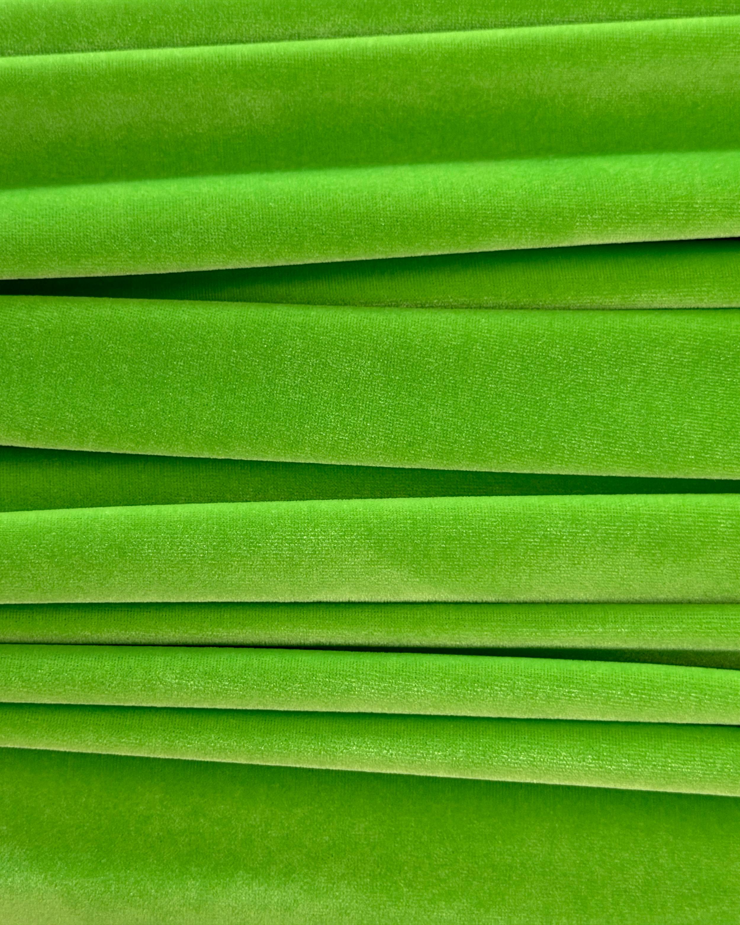 Neon Green Stretch Velvet, Stretch Velvet Material, Stretch Velvet Fabric, Velour Fabric Sale, Velvet Fabric Online, Stretch Velvet Spandex, Plush Velvet