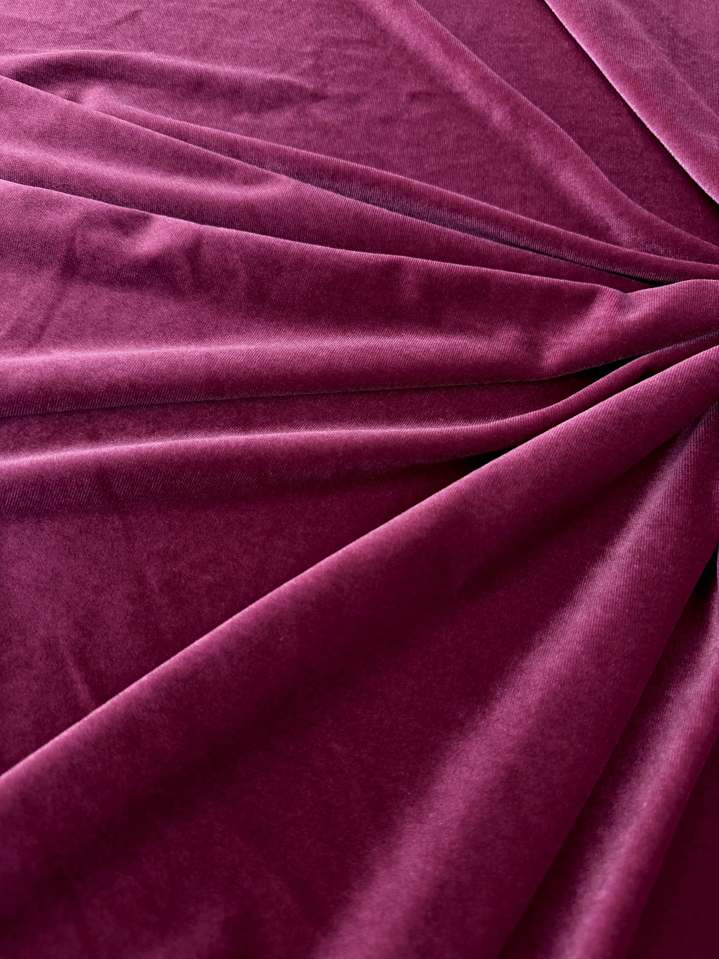 Deep Rose Stretch Velvet, Kiki Sewing Store, Kiki Luxury Fabric, Cheap Fabric Store, Kiki Textiles, Kiki Textile by the Yard, Kiki Textile USA