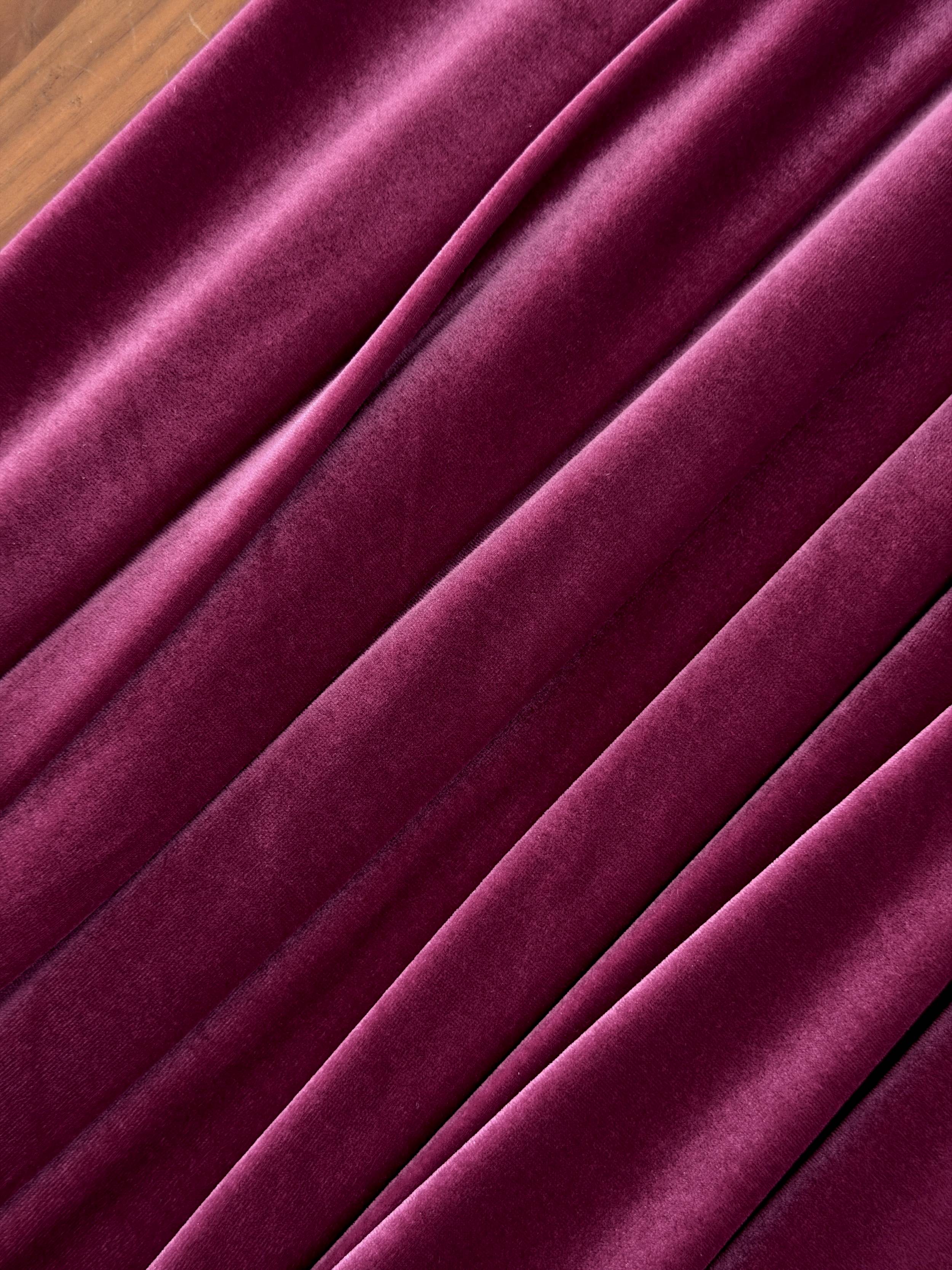 Deep Rose Stretch Velvet, Stretch Velvet Material, Stretch Velvet Fabric, Velour Fabric Sale, Velvet Fabric Online, Stretch Velvet Spandex, Plush Velvet