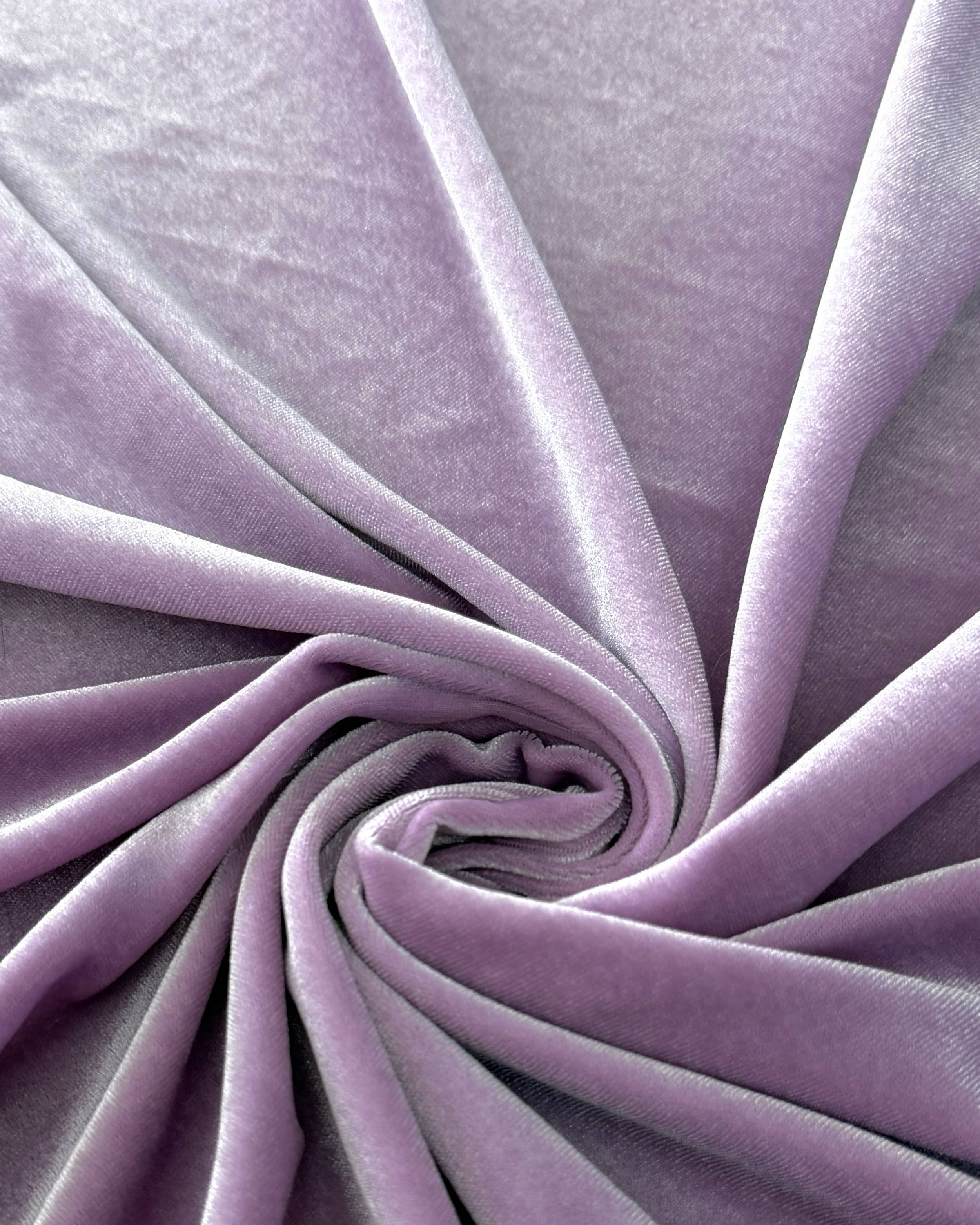 Lilac Stretch Velvet, Kiki Sewing Store, Kiki Luxury Fabric, Cheap Fabric Store, Kiki Textiles, Kiki Textile by the Yard, Kiki Textile USA