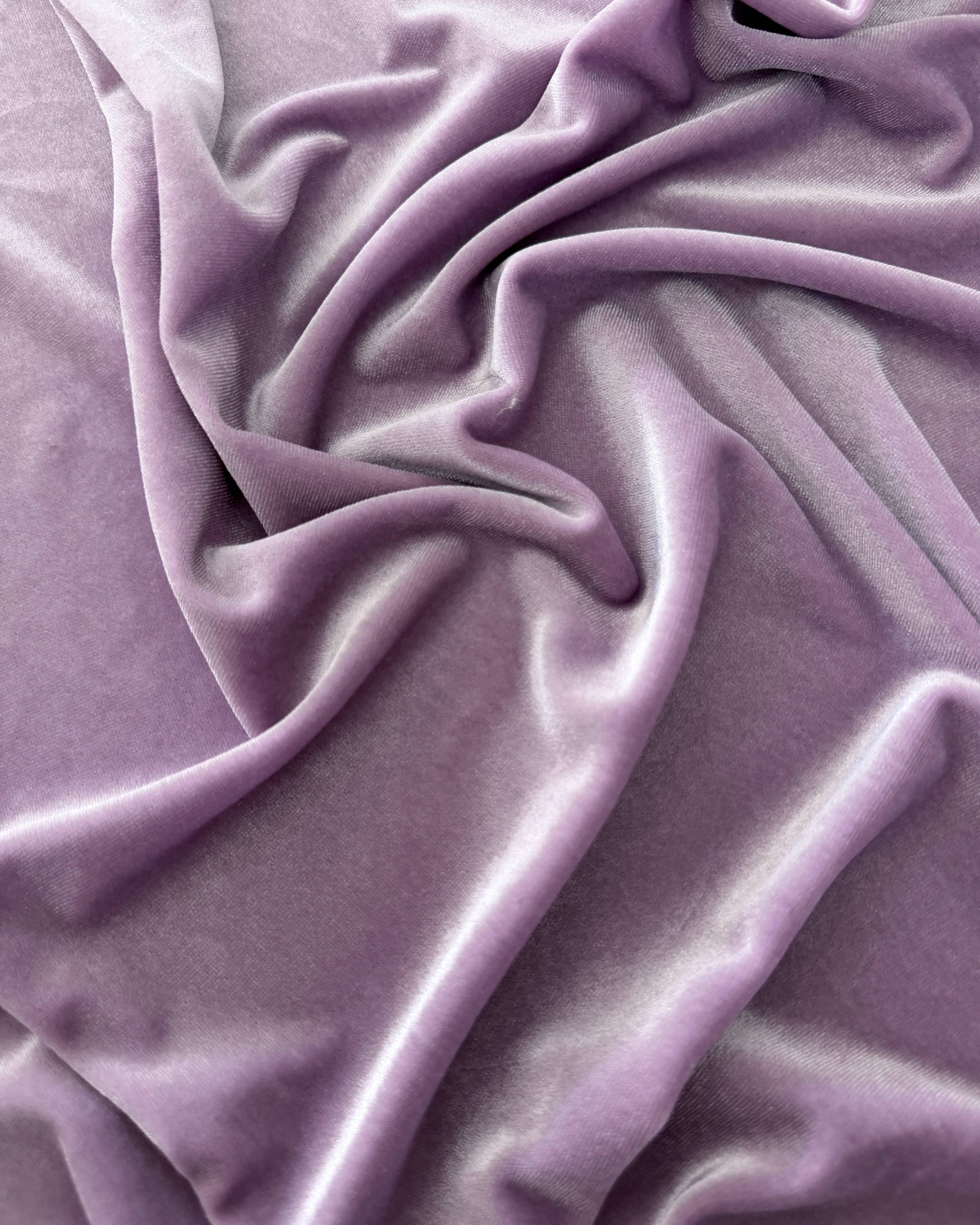 Lilac Stretch Velvet, Stretch Velvet Material, Stretch Velvet Fabric, Velour Fabric Sale, Velvet Fabric Online, Stretch Velvet Spandex, Plush Velvet