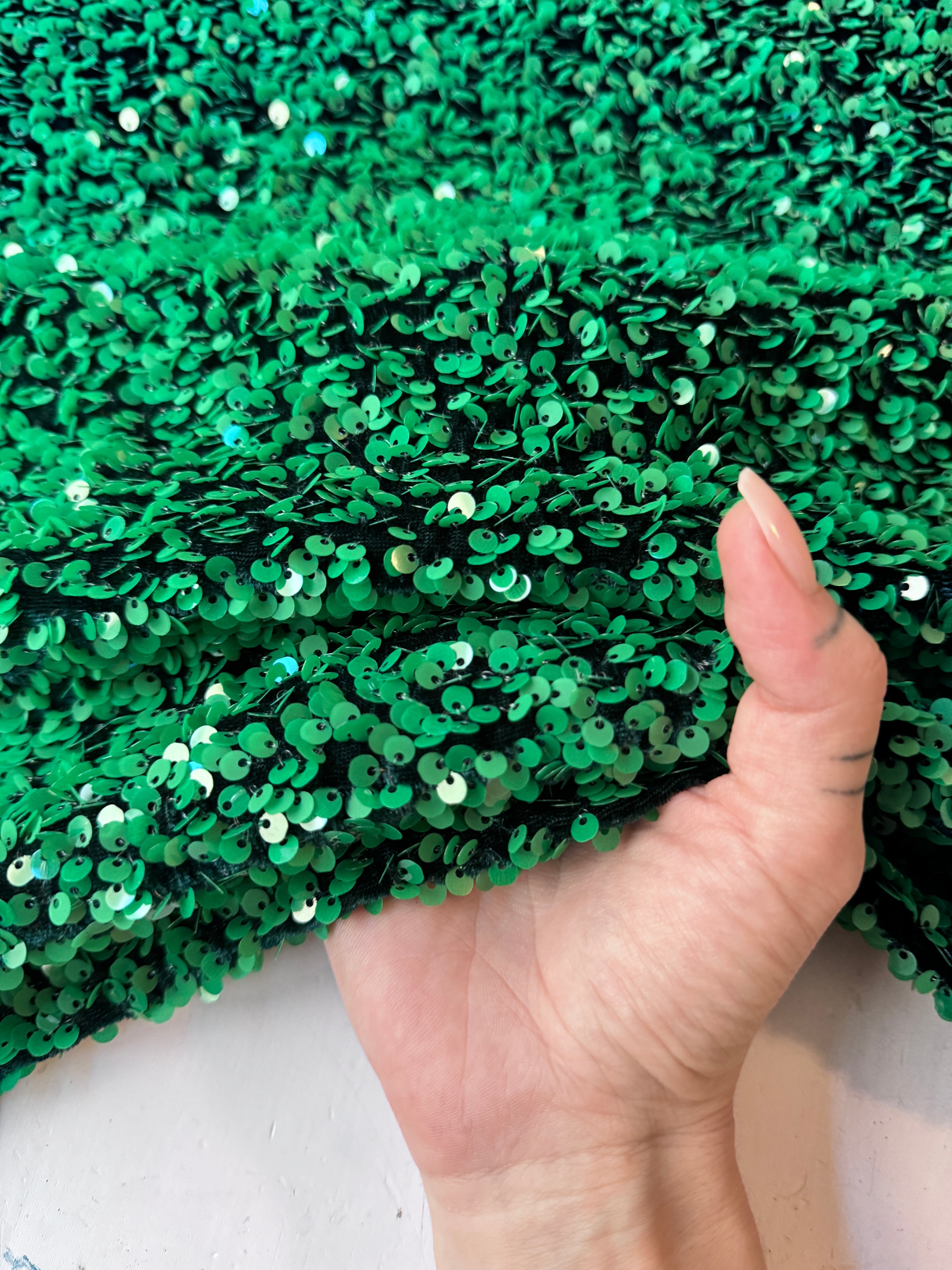 vibrant green sequin on velvet, light green sequin on velvet, dark green sequin on velvet, green sequin on velvet, sequin on velvet for woman, sequin on velvet for bride, premium sequin on velvet, sequin on velvet on discount, sequin on velvet on sale, buy sequin on velvet online