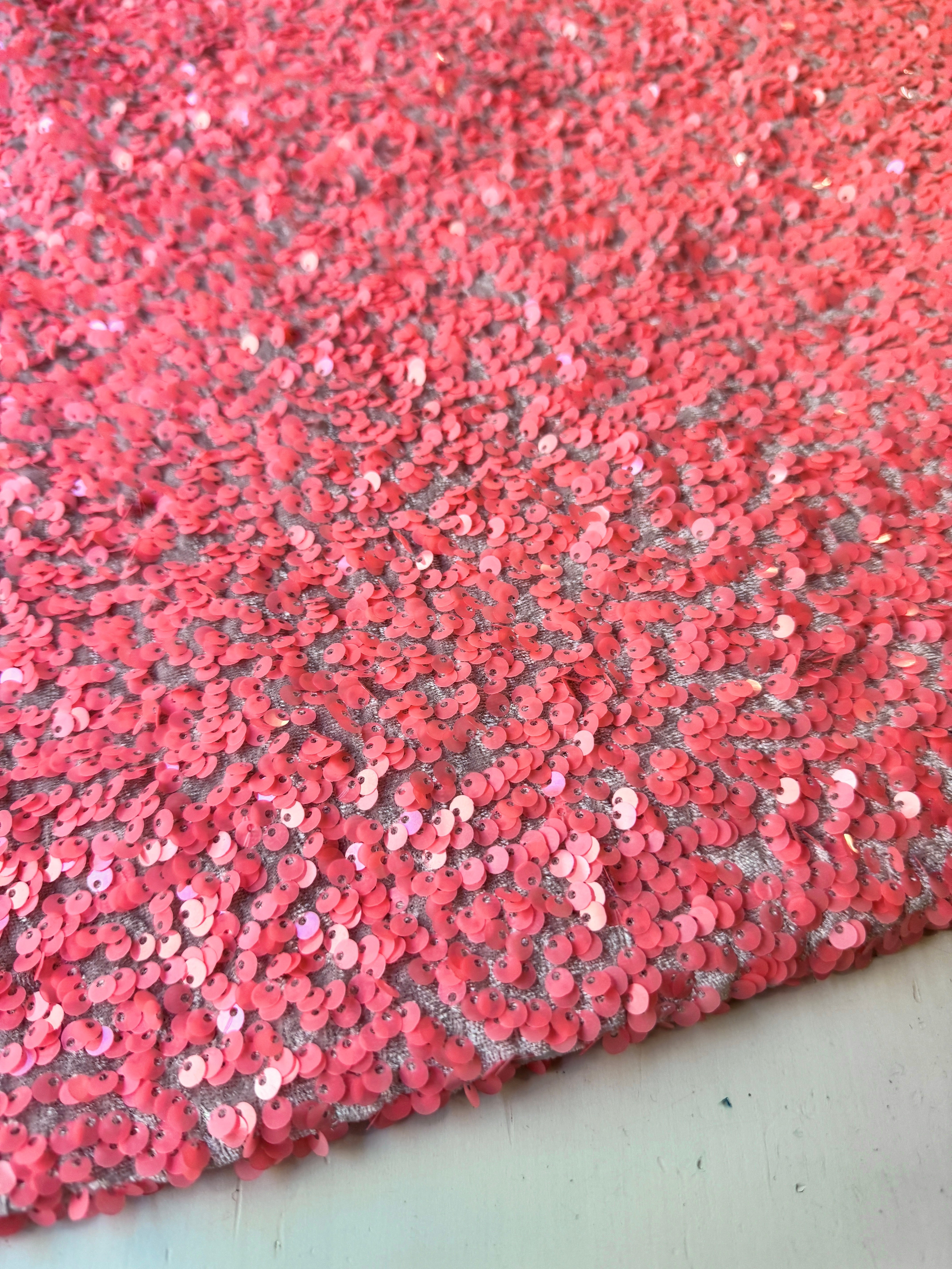 salmon pink sequin on velvet, light pink sequin on velvet, dark pink sequin on velvet, pink sequin on velvet, sequin on velvet for woman, sequin on velvet for bride, premium sequin on velvet, sequin on velvet on discount, sequin on velvet on sale, buy sequin on velvet online