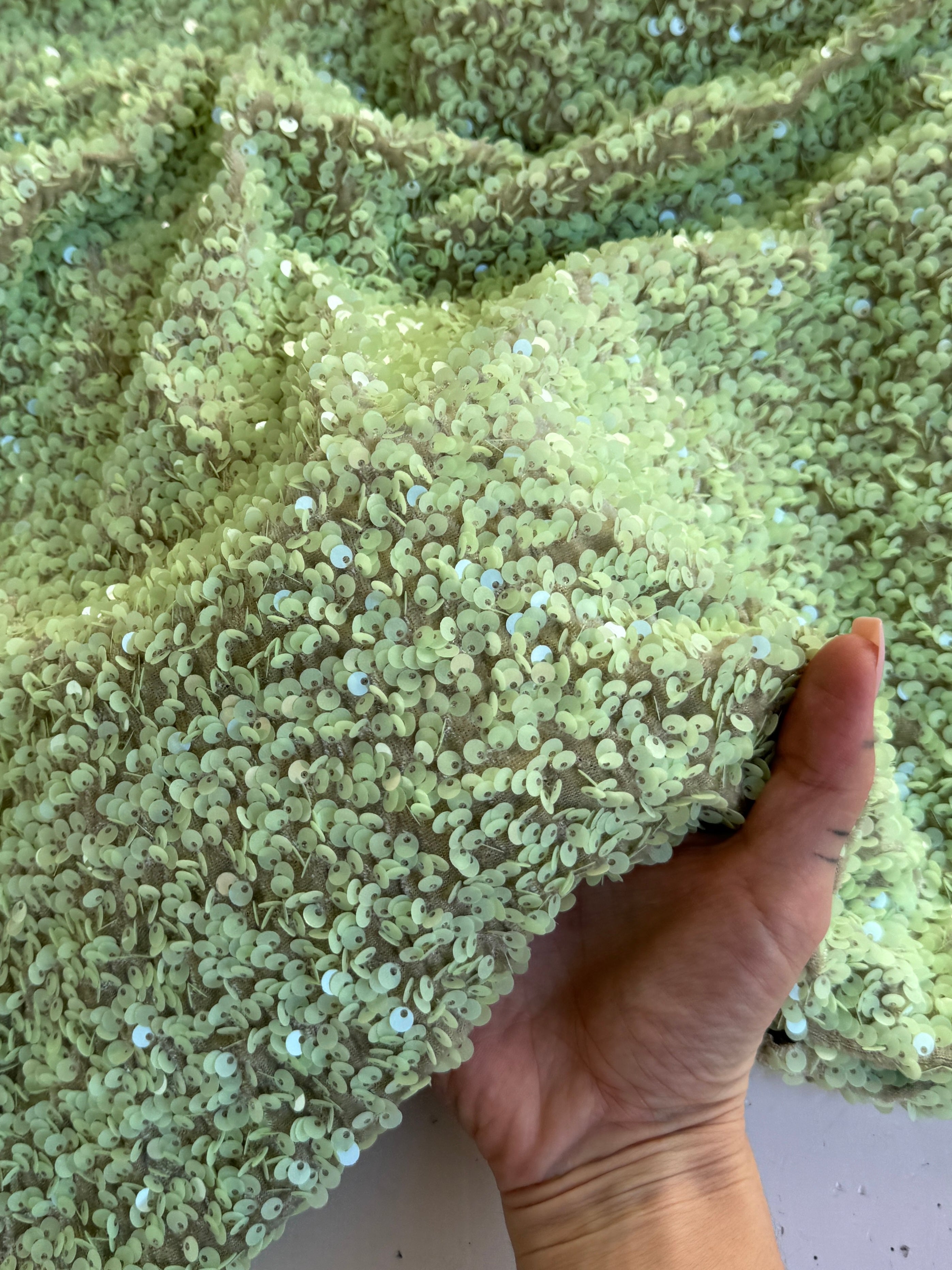 pistachio sequin on velvet, light green sequin on velvet, dark green sequin on velvet, green sequin on velvet, sequin on velvet for woman, sequin on velvet for bride, premium sequin on velvet, sequin on velvet on discount, sequin on velvet on sale, buy sequin on velvet online