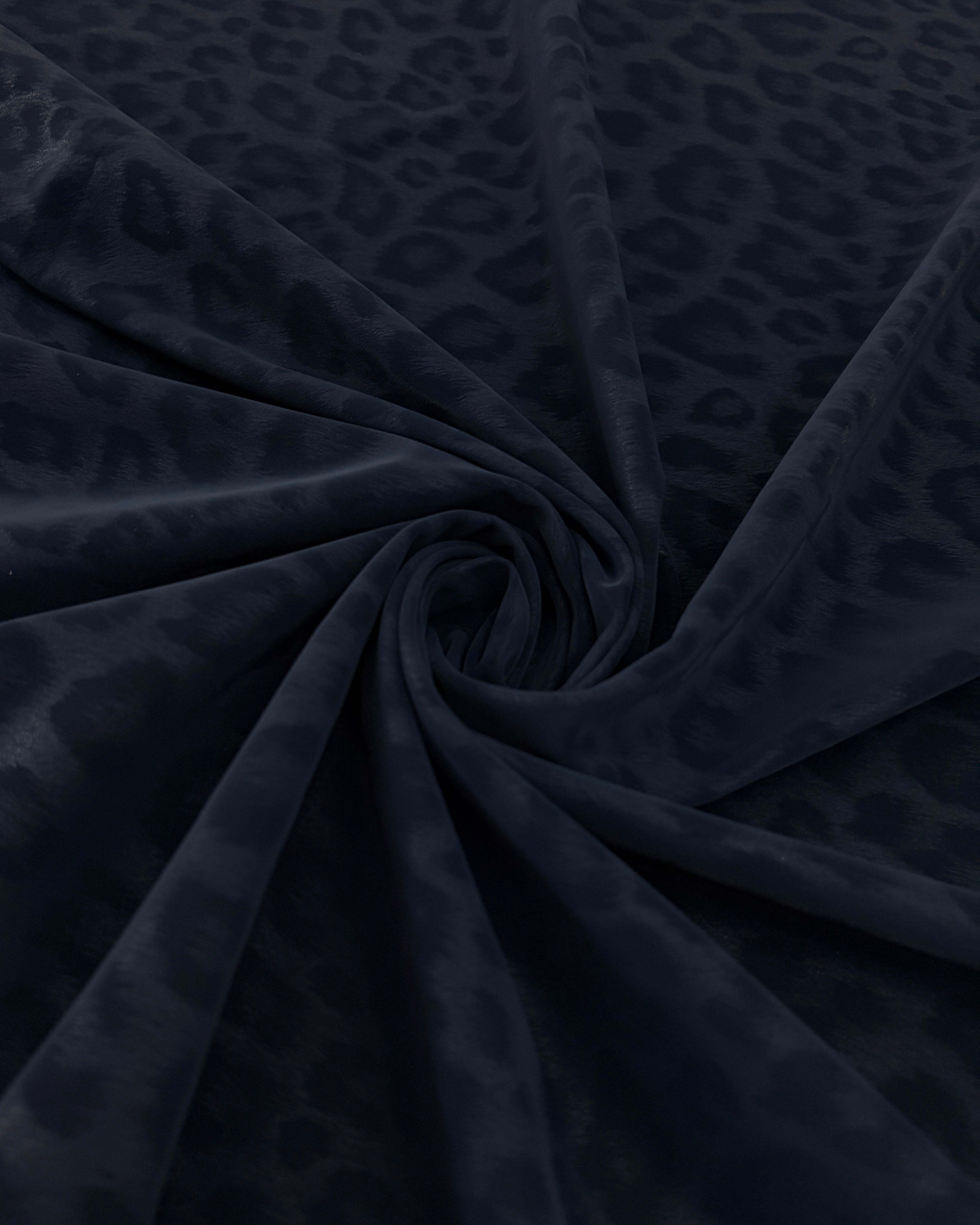 Navy Cheetah Print Stretch Faux Leather, Leopard Print Leather, Stretch Faux Leather, Animal Print Fabric, Vegan Leather Fabric, Cheetah Print Fabric