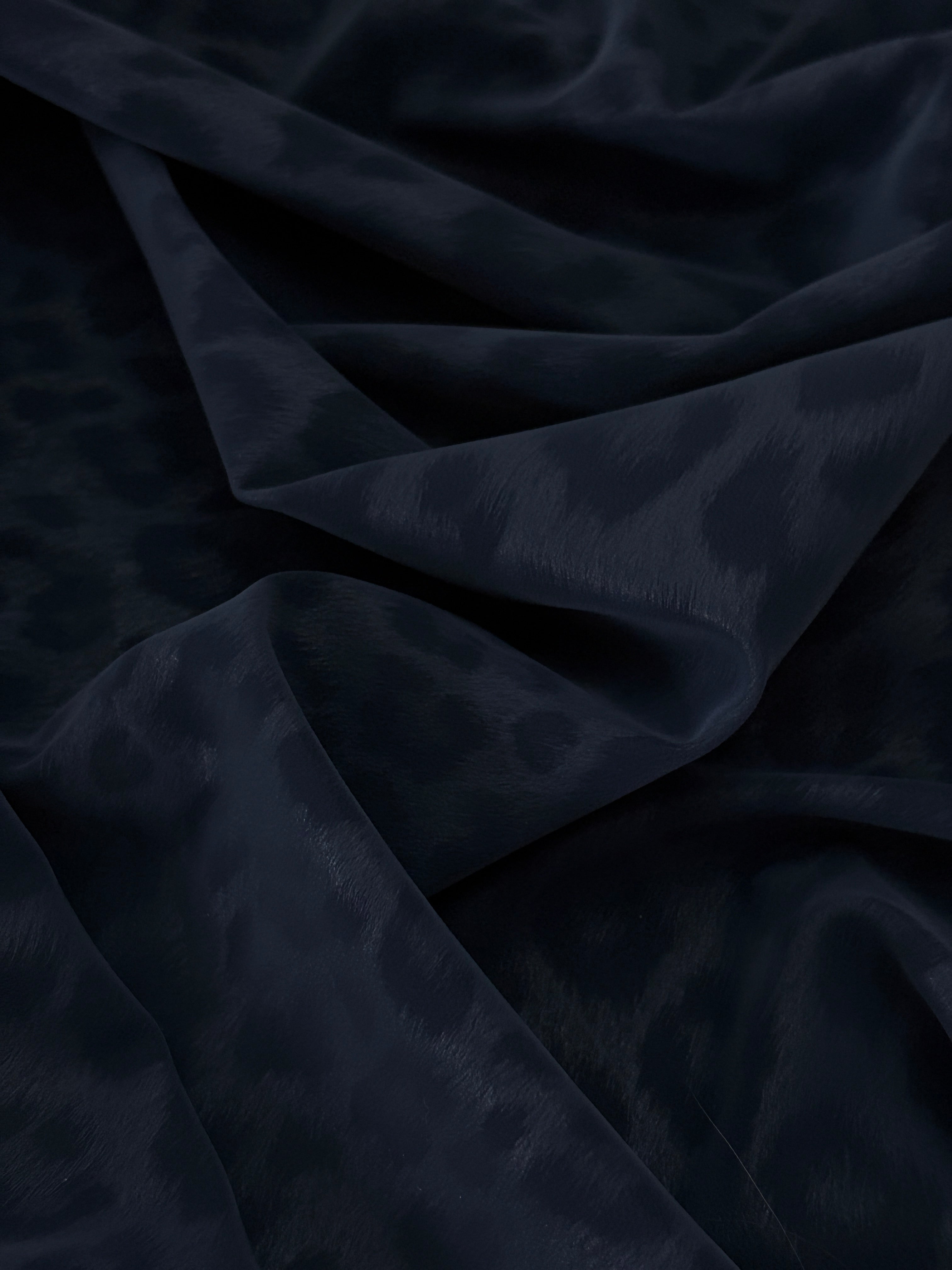 Navy Cheetah Print Stretch Faux Leather, Leopard Print Leather, Stretch Faux Leather, Animal Print Fabric, Vegan Leather Fabric, Cheetah Print Fabric