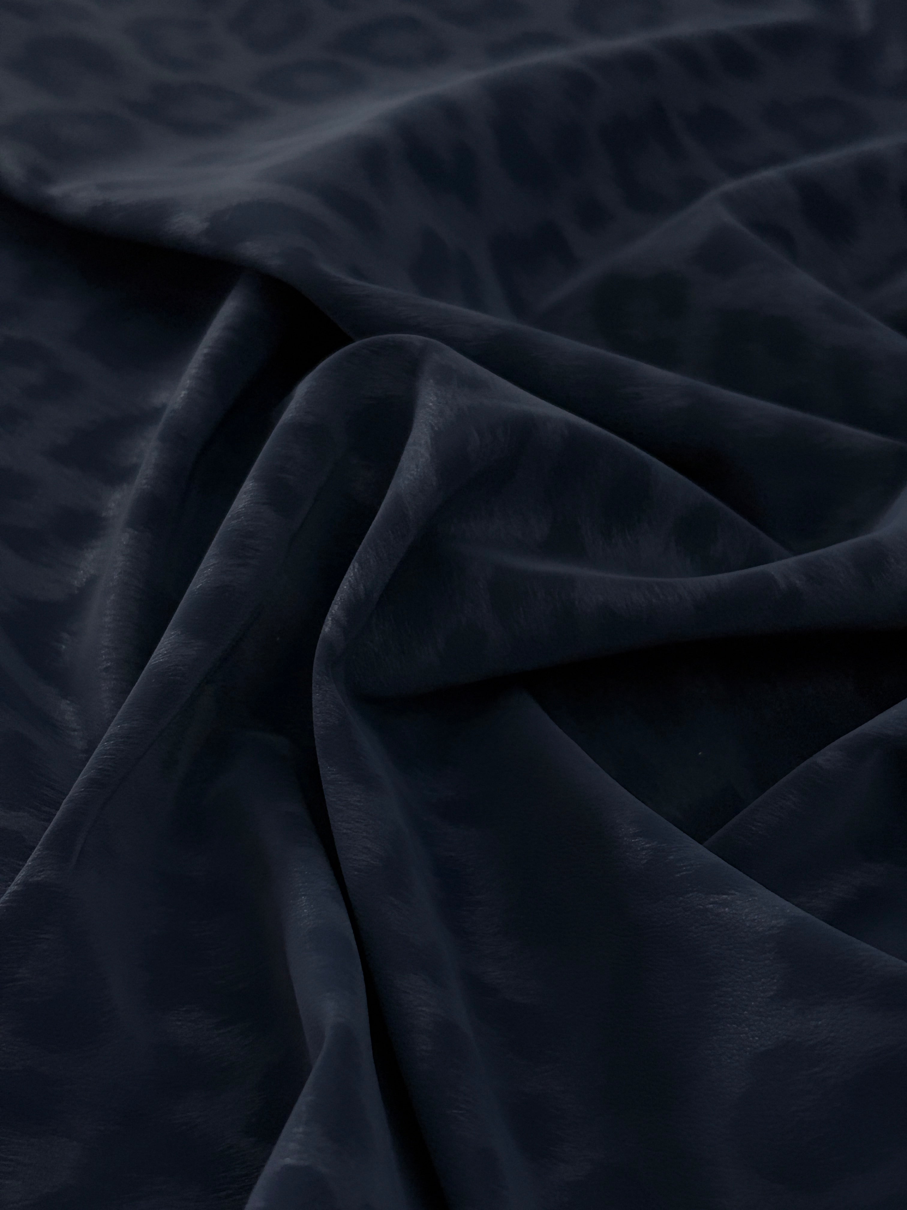 Navy Cheetah Print Stretch Faux Leather, Leopard Print Leather, Stretch Faux Leather, Animal Print Fabric, Vegan Leather Fabric, Cheetah Print Fabric