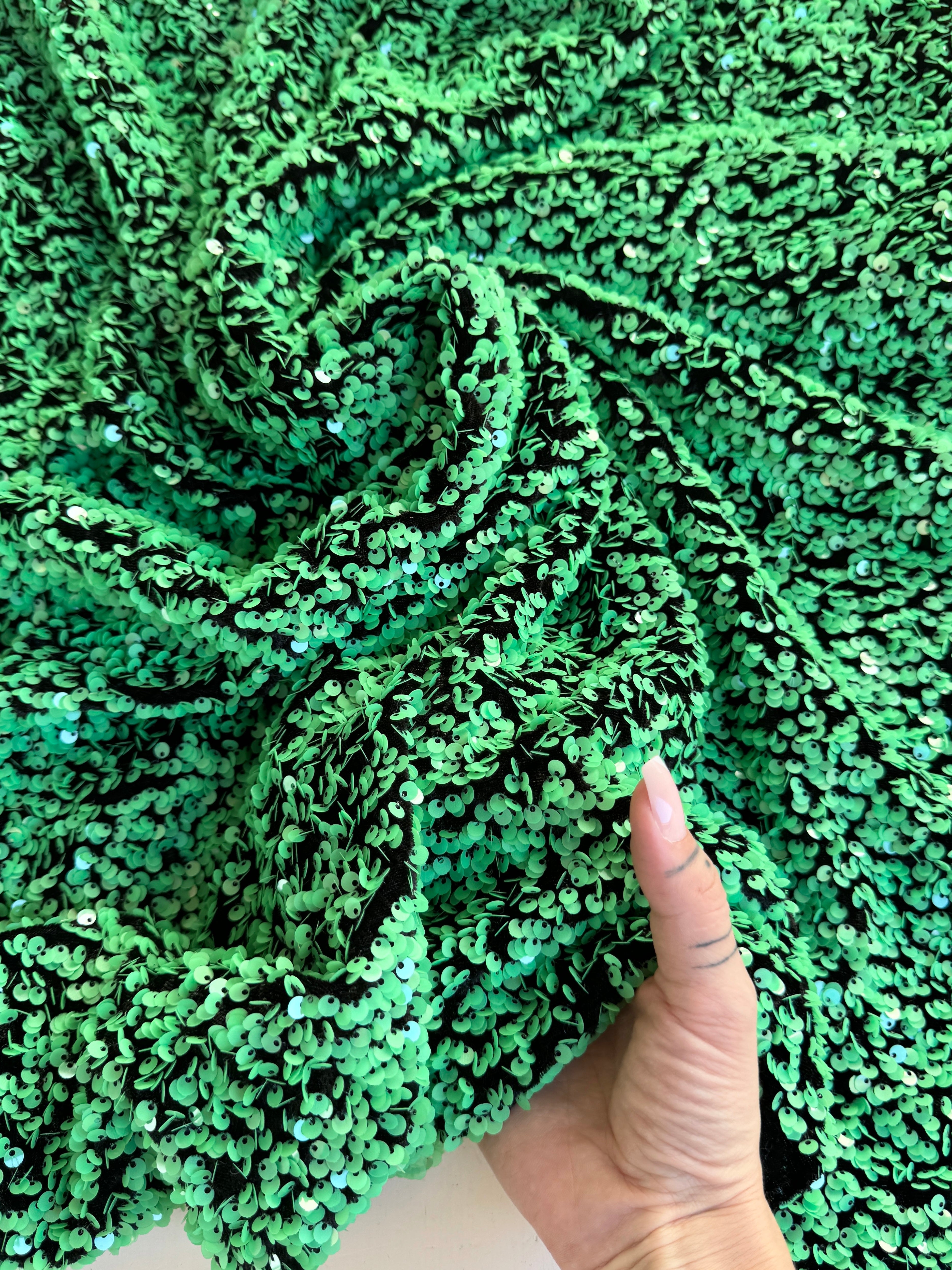 pistachio sequin on velvet, light green sequin on velvet, dark green sequin on velvet, green sequin on velvet, sequin on velvet for woman, sequin on velvet for bride, premium sequin on velvet, sequin on velvet on discount, sequin on velvet on sale, buy sequin on velvet online