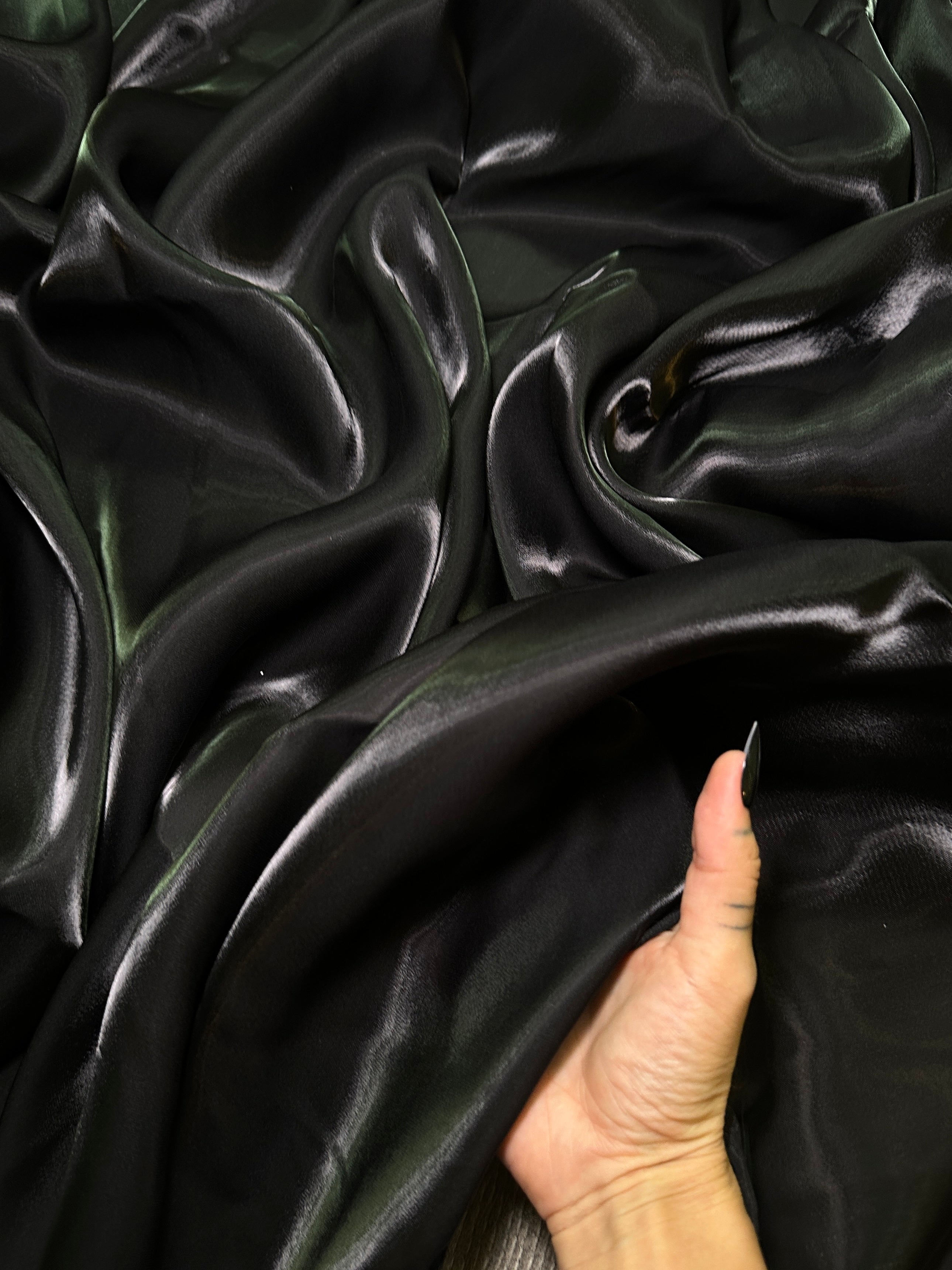 Black Water Liquid Shimmery Chiffon, Fabric Store, Sewing Store, Cheap Fabric Store, Kiki Textiles, Textile by the Yard